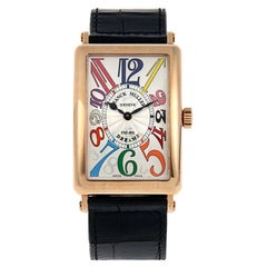 Frank Muller 18 Karat Pink Gold Long Island Qz Col Drm Watch