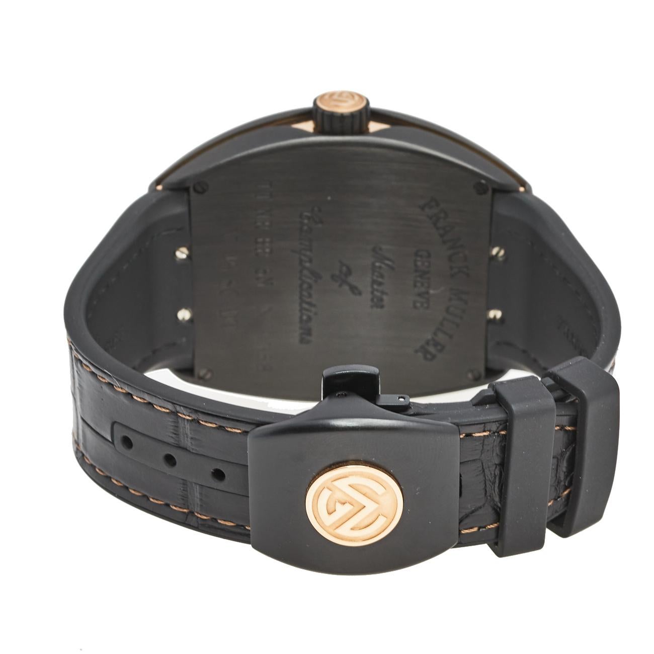 Frank Muller 18K Rose Gold Titanium Rubber Vanguard  Men's Wristwatch 45 mm 1