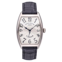 Reloj de caballero Frank Muller 2852 Retrograde Seconds de oro blanco de 18 quilates con B&P