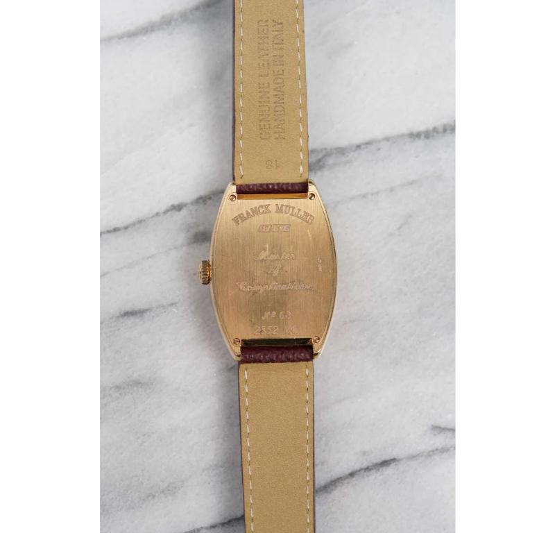 Women's Frank Muller 2852 Triple Calendar Watch in 18K yellow gold, 1990-2000 For Sale