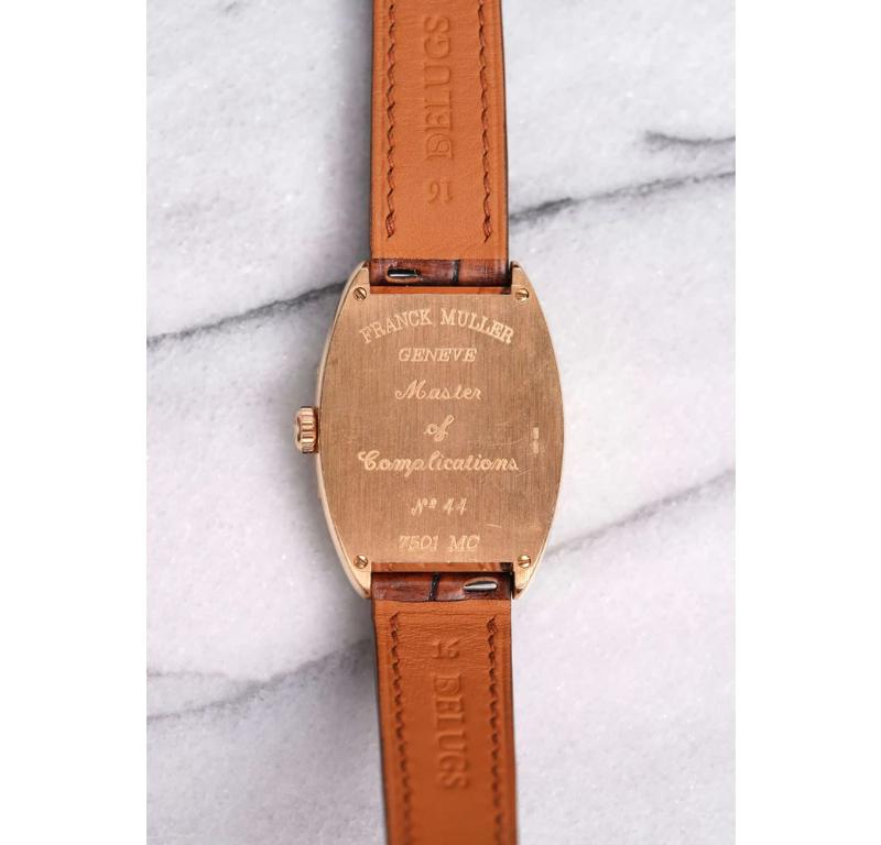 Femenino o masculino Reloj Frank Muller 7501 de oro rosa de 18 quilates, años 90 en venta