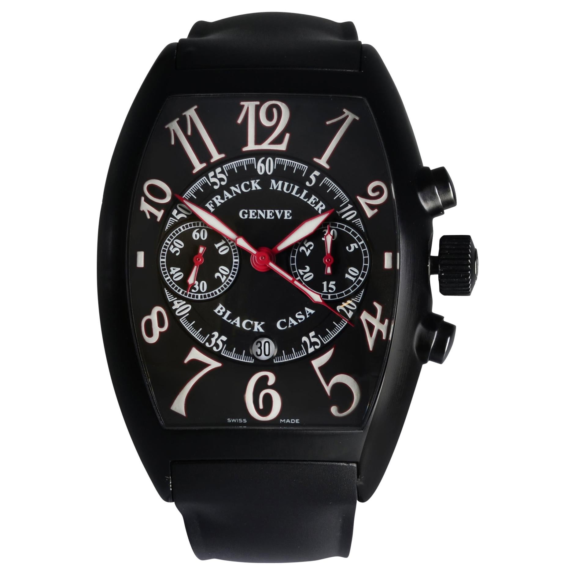 Frank Muller Casablanca Black Casa Steel PVD Automatic Watch 9880 C CC DT NR