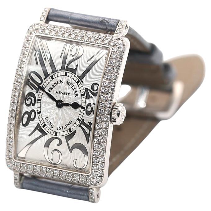 Frank Muller Long Island Relief Diamonds Box Papers Unisex Wristwatch, 2008 For Sale