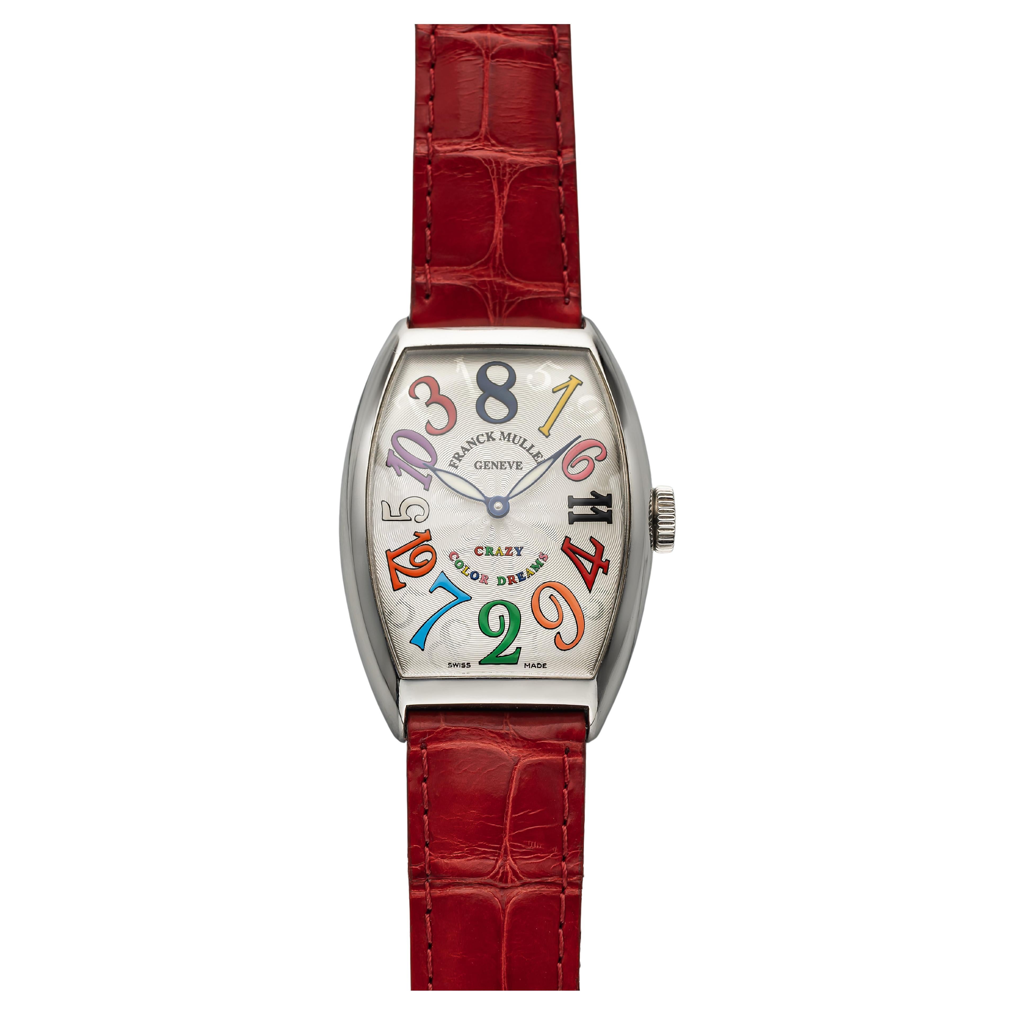 I. Muller Ref 5850 Automatic 2000s Crazy Color Dreams Silver Guiolloche Dial im Angebot