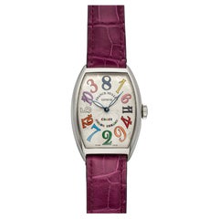 Frank Muller Ref 5850 Automatic 2000s Crazy Color Dreams Silver Guiolloche Dial