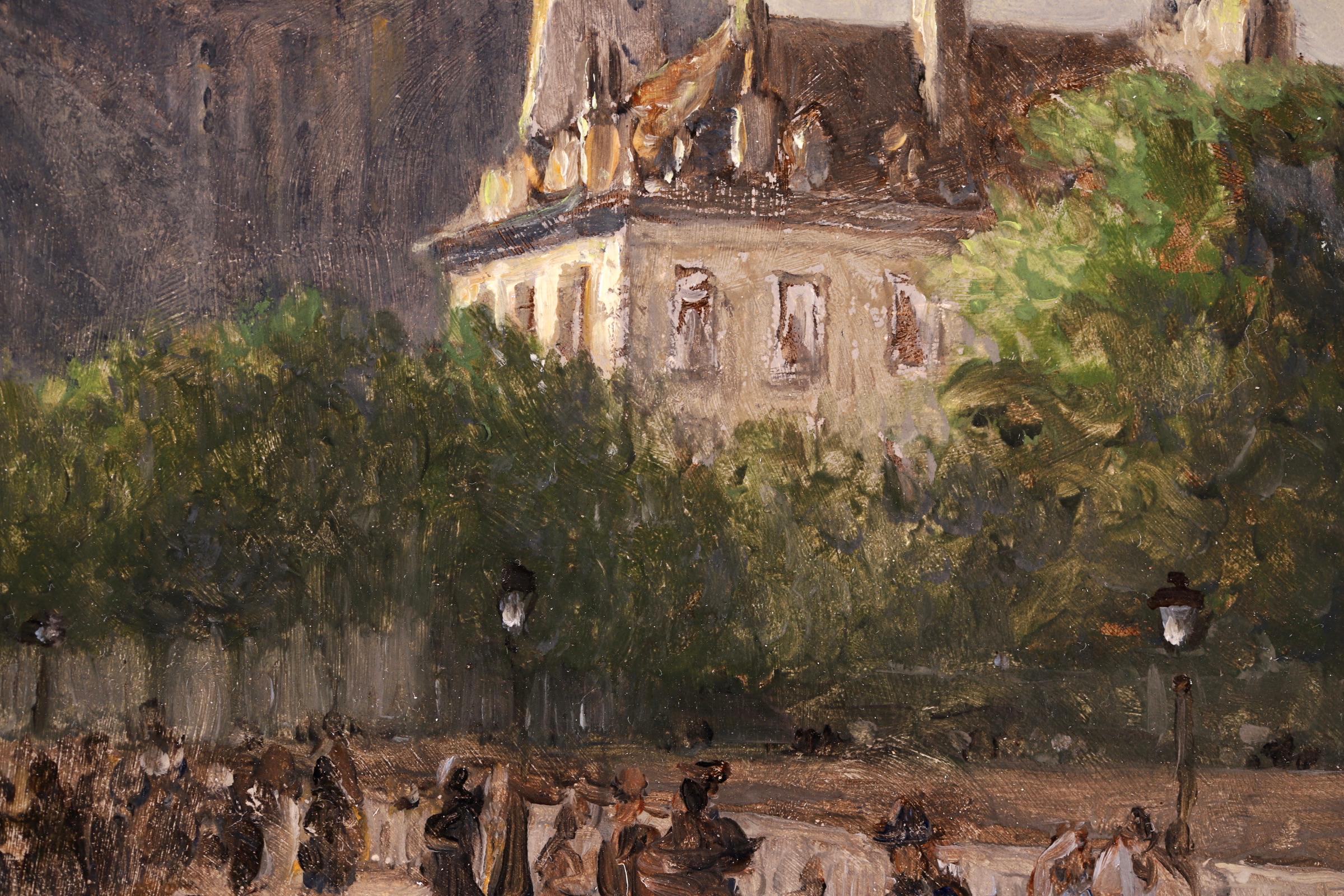 Paris - American Impressionist Oil, Figures in landscape by Frank Myers Boggs 8