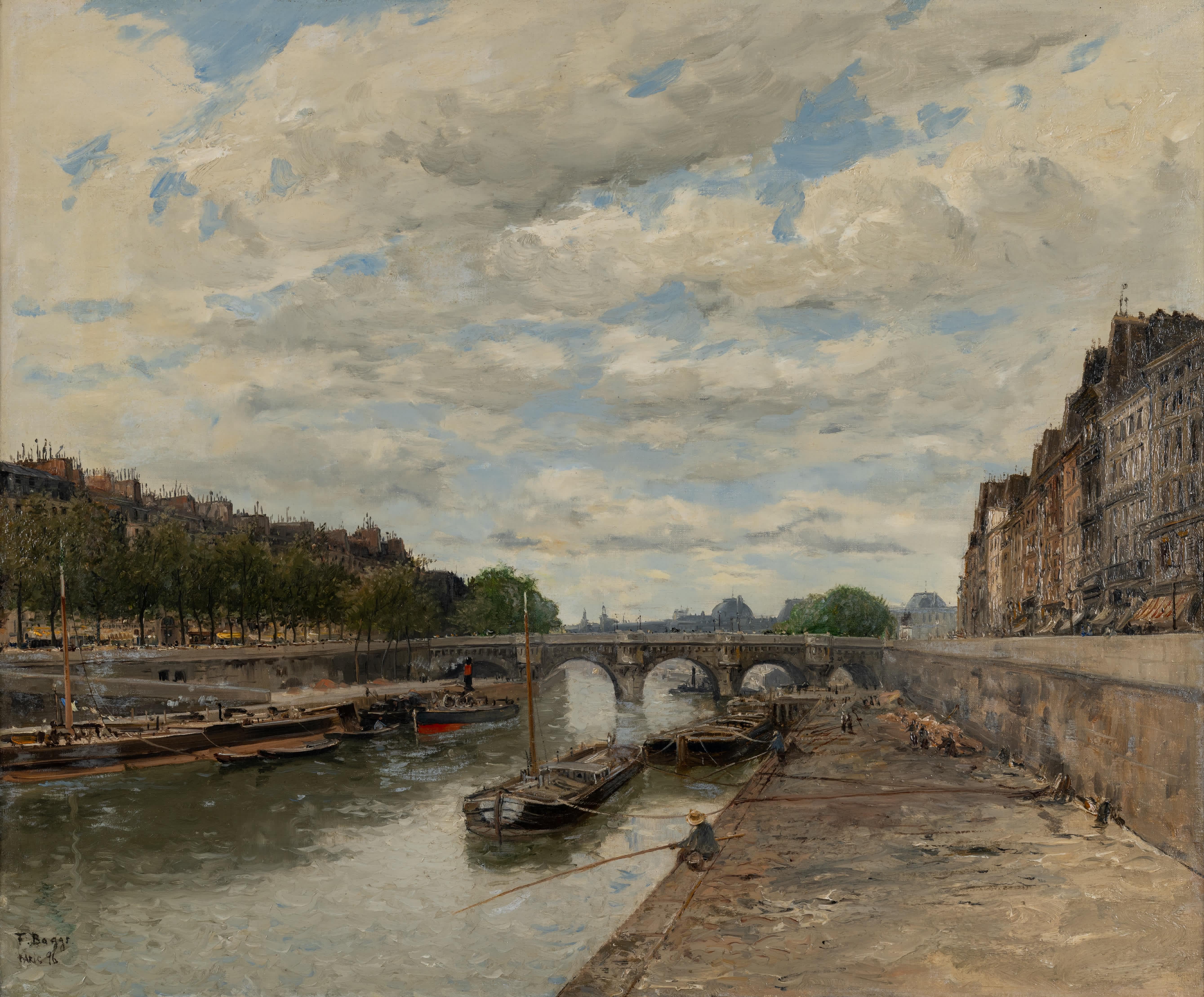 Pont Neuf - Painting di Frank Myers Boggs