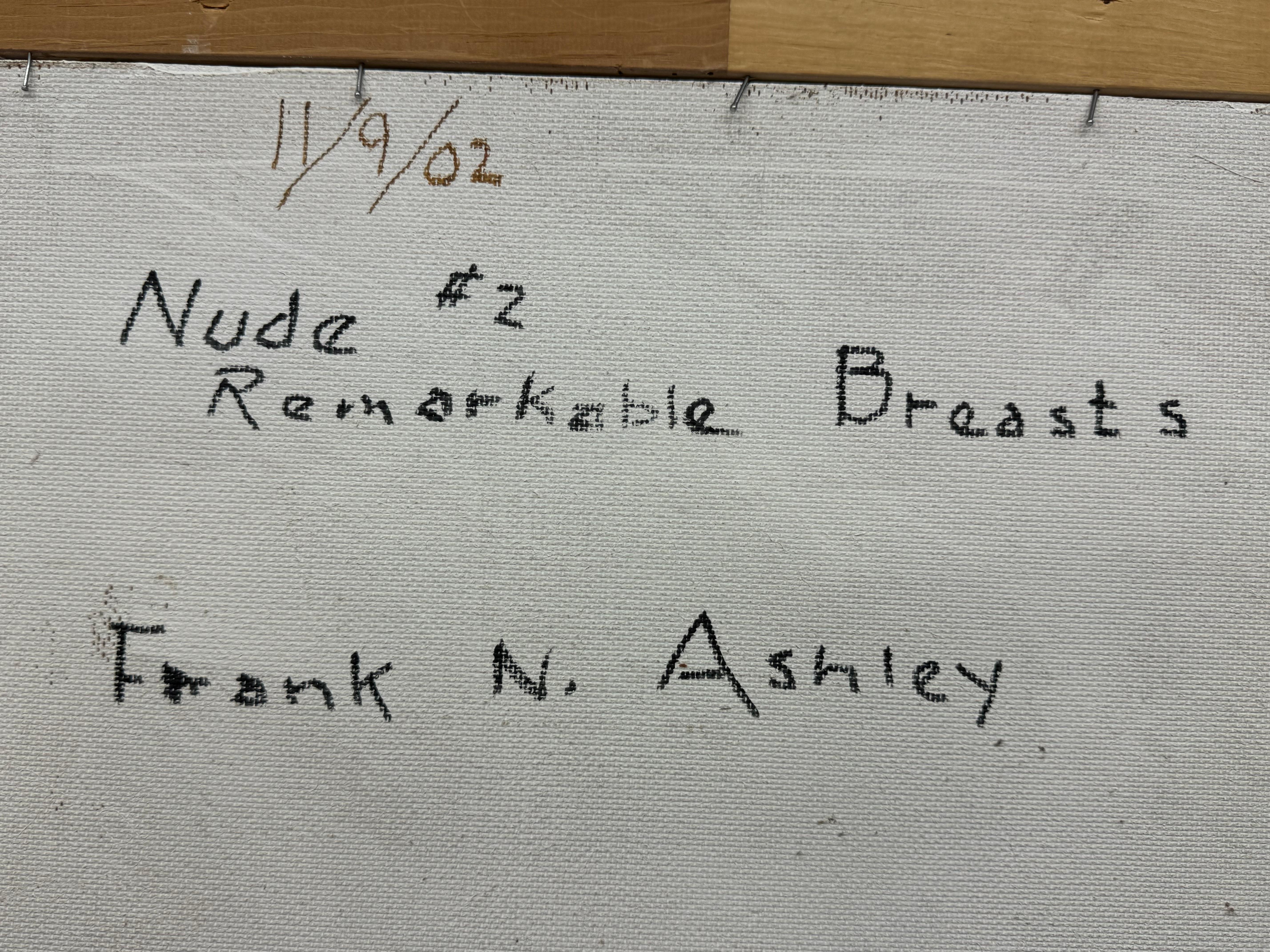 Frank N Ashley (1920-2007) „Nackt #2 bemerkenswerte Brust“, weiblicher Aktporträt im Angebot 5