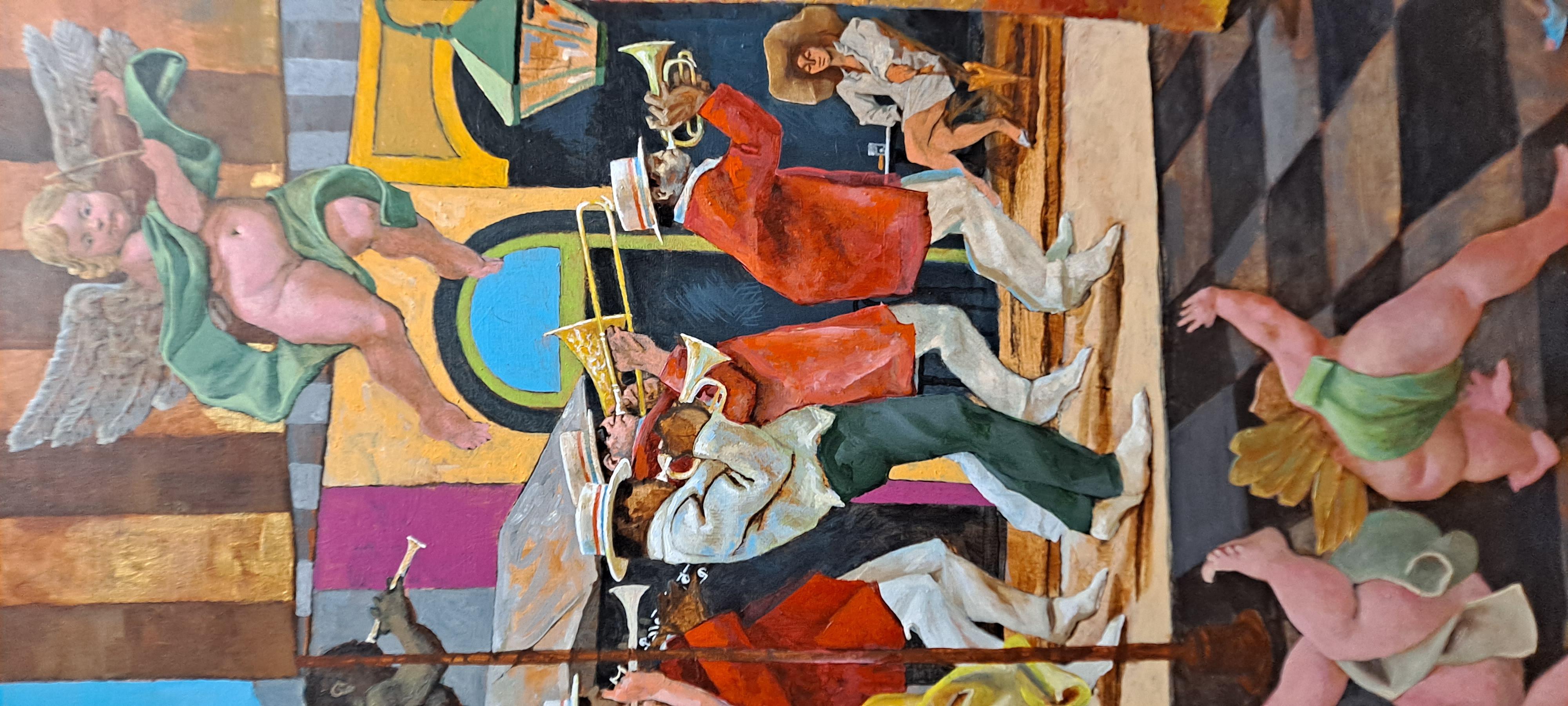 Monumentale dipinto originale dell'artista quotato Frank Nelson Ashley

Il soggetto di questo dipinto è una scena vibrante a New Orleans della band jazz 
