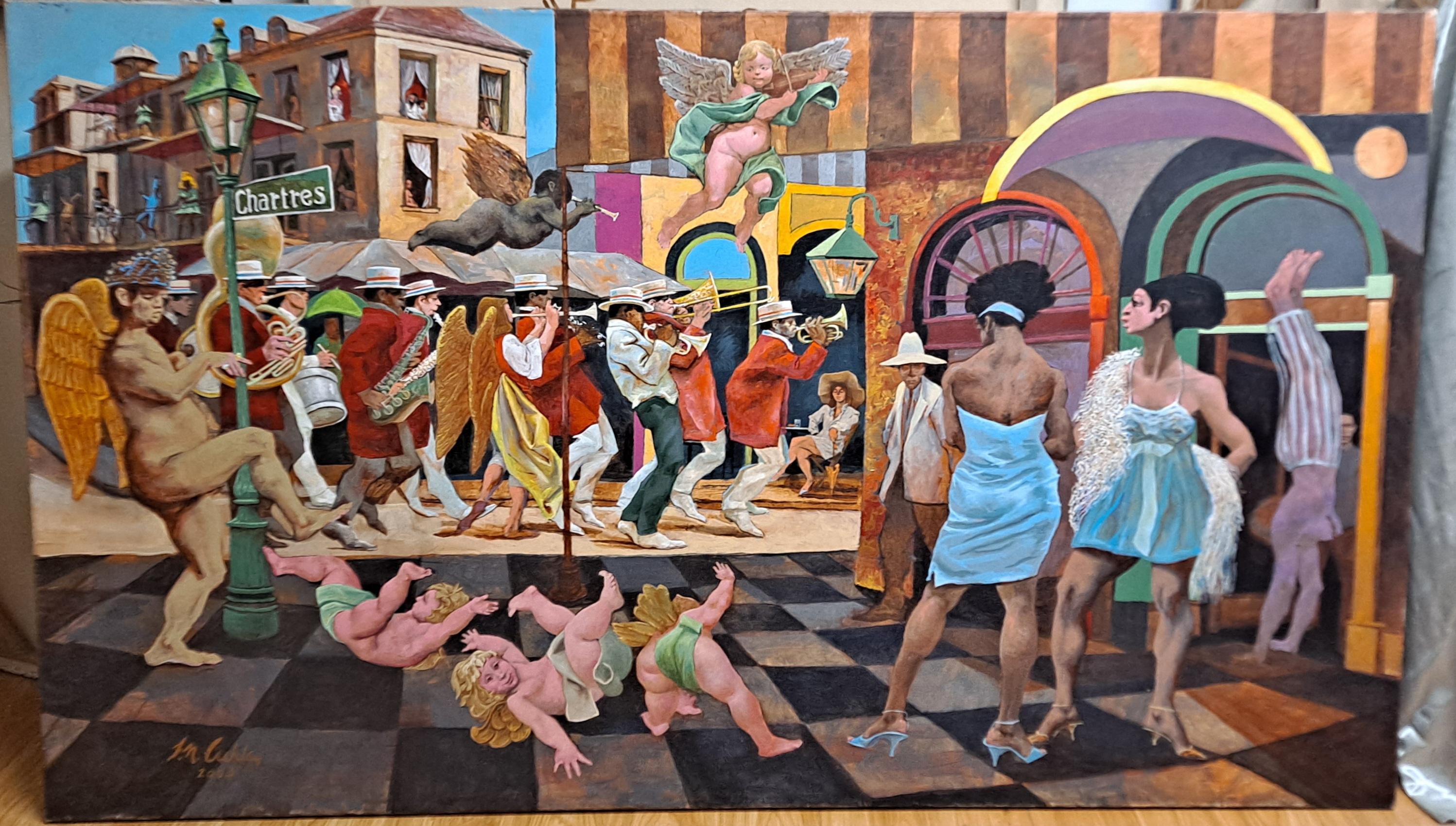 Pittura originale monumentale di Frank Ashley, 2003 in vendita 3