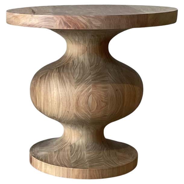 Frank Minimal Sculptural Native Rosewood Side or Cocktail Table by ...
