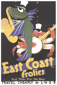 Frank Newbould 'East Coast Frolics No. 6' 1996- Offset Lithograph