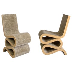 Frank O. Gehry Easy Edges "Wiggle" Chairs, 1980s, USA