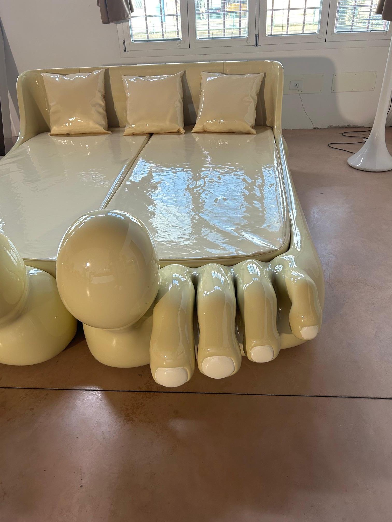 Frank Oelke double bed Pedus, 1970s For Sale 7
