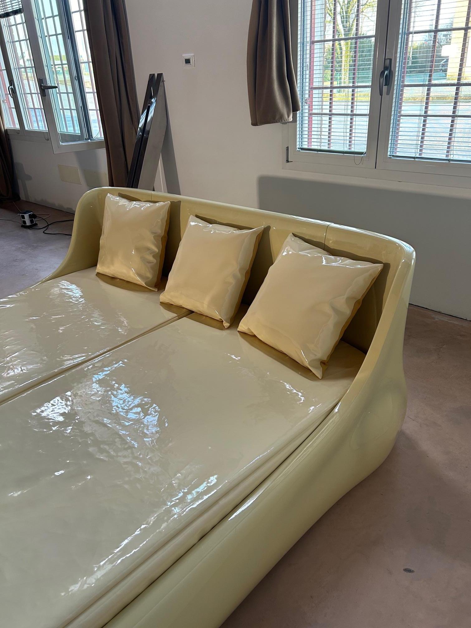 Mid-Century Modern Frank Oelke double bed Pedus, 1970s For Sale