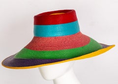 Cappello da sole Frank Olive Rainbow, anni '90