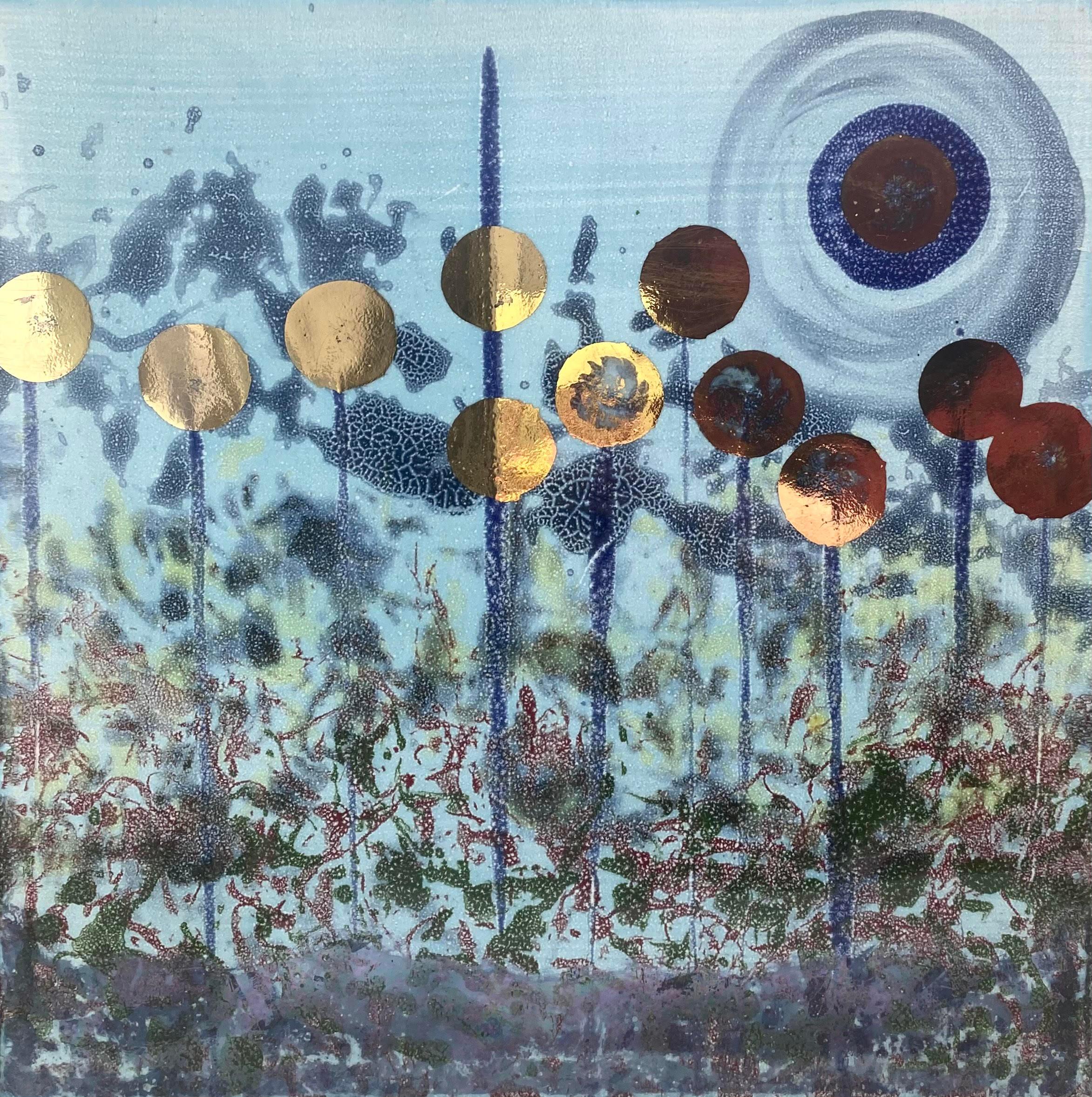 Frank Olt Abstract Painting - Sunrise Landscape (Girasole) 5