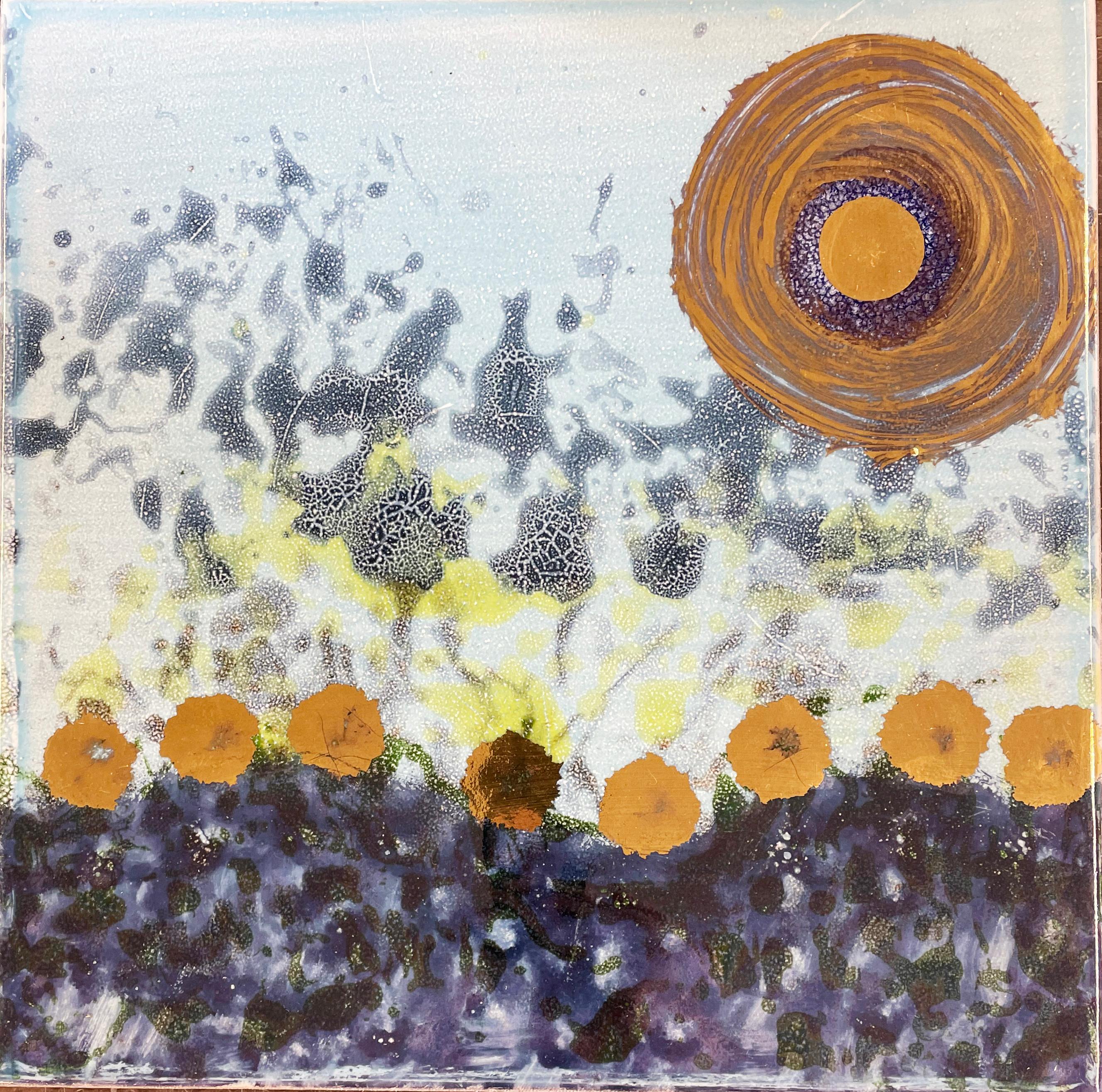 Frank Olt Abstract Painting - Sunrise Landscape (Girasole) 6