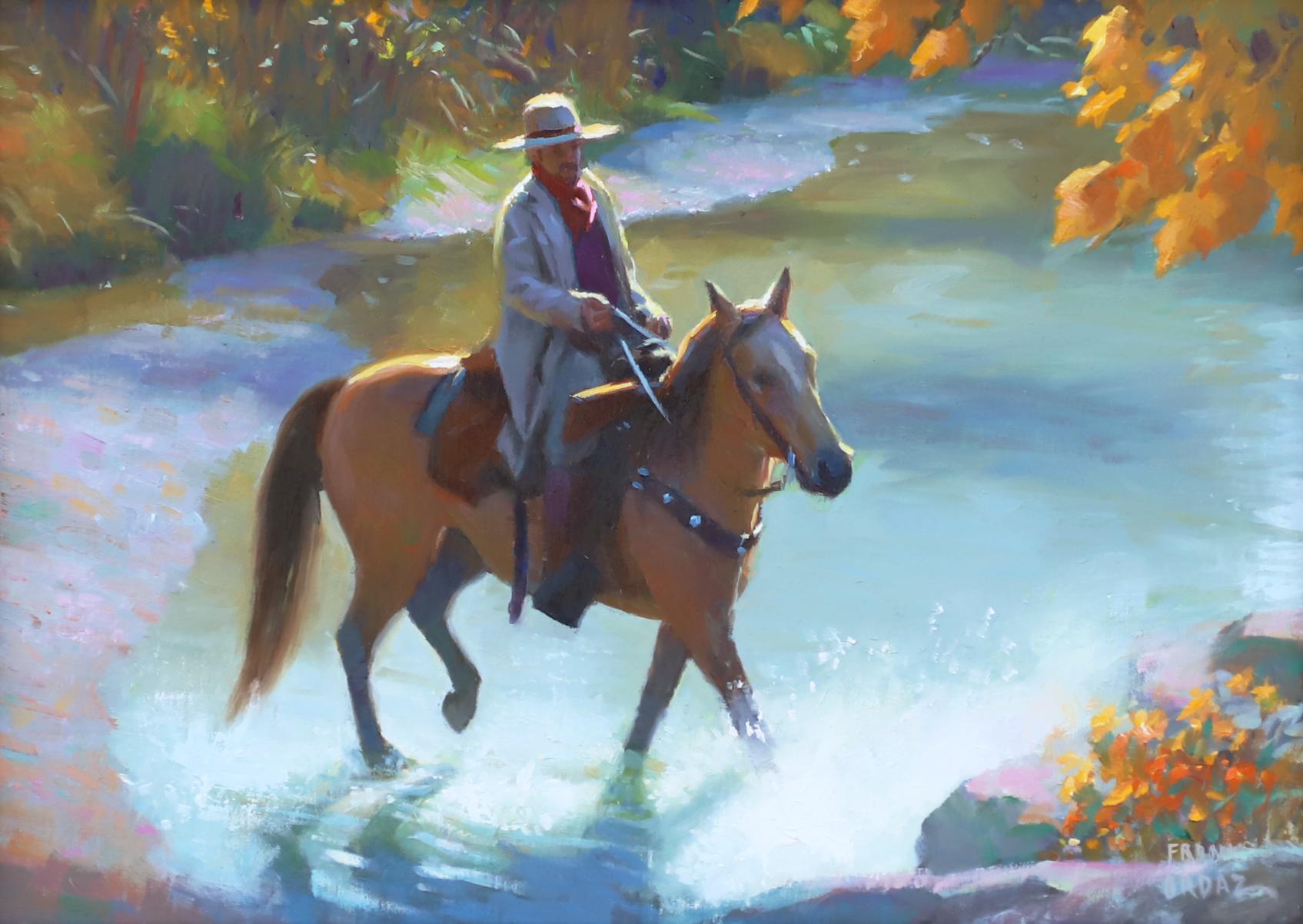 Cruce de sombras - Painting Realista de Frank Ordaz
