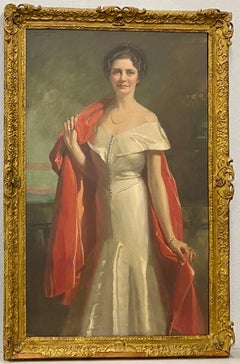 Francisco Owen Salisbury Large Scale Portrait of an Elegant Woman c.1934