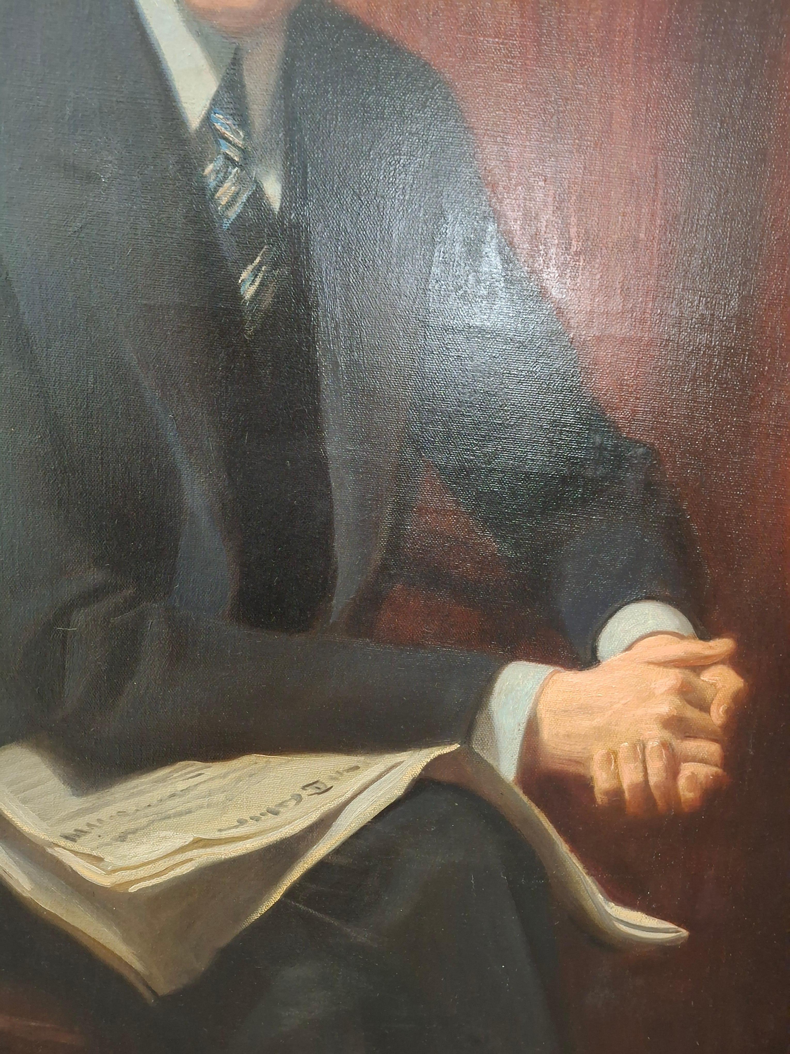 Male Porträtgemälde, 1934 im Angebot 7