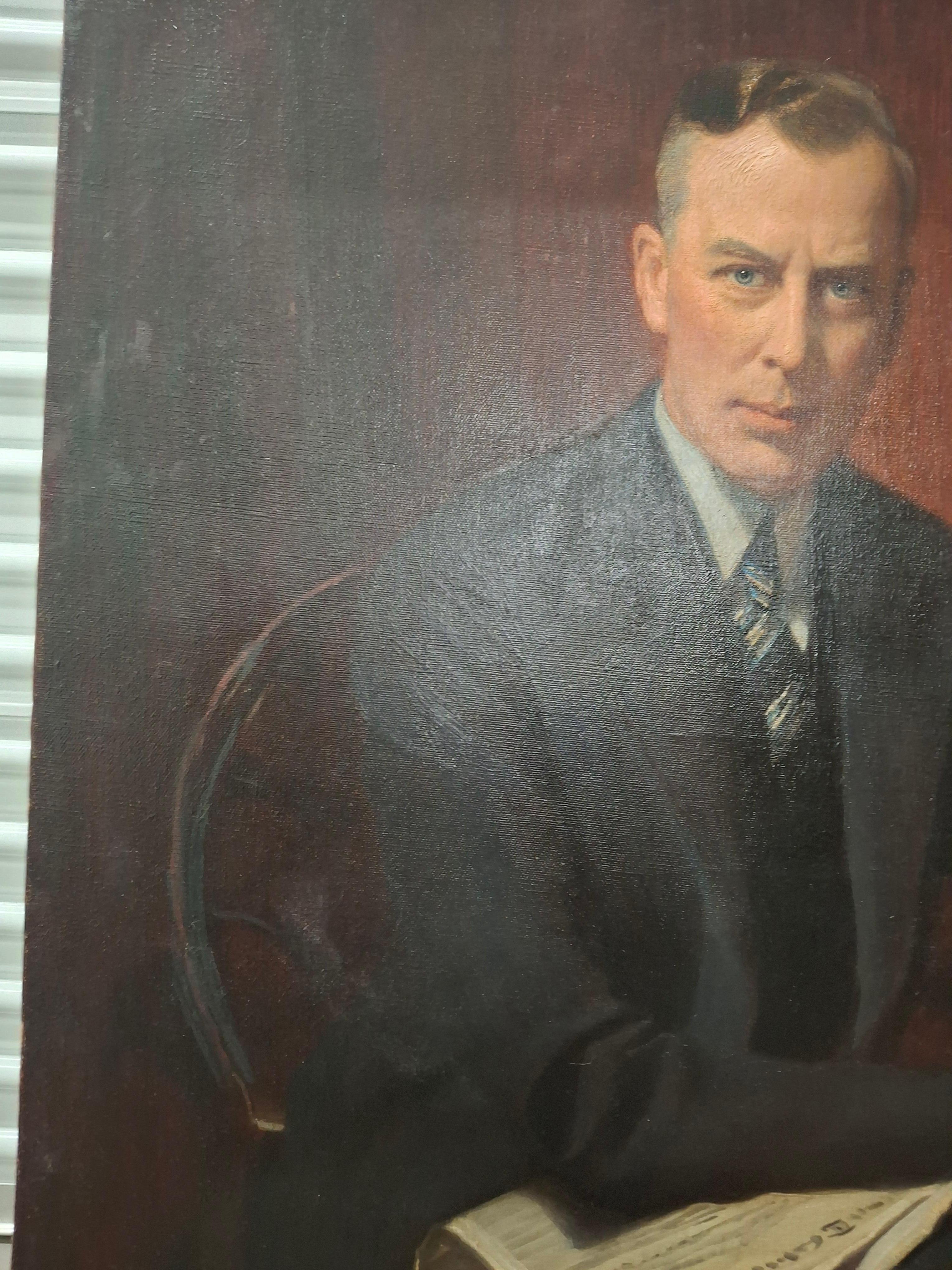 Male Porträtgemälde, 1934 im Angebot 2