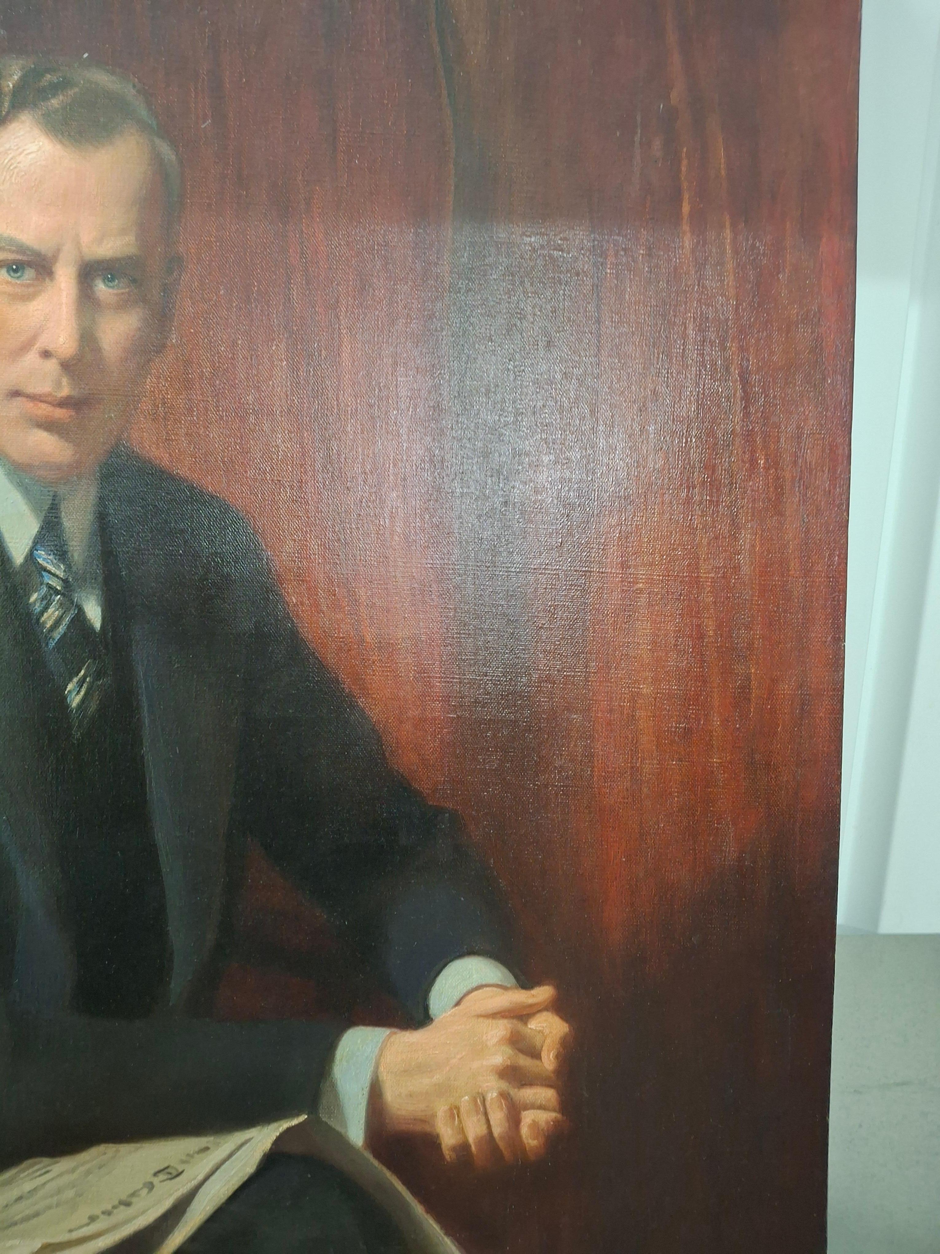 Male Porträtgemälde, 1934 im Angebot 3