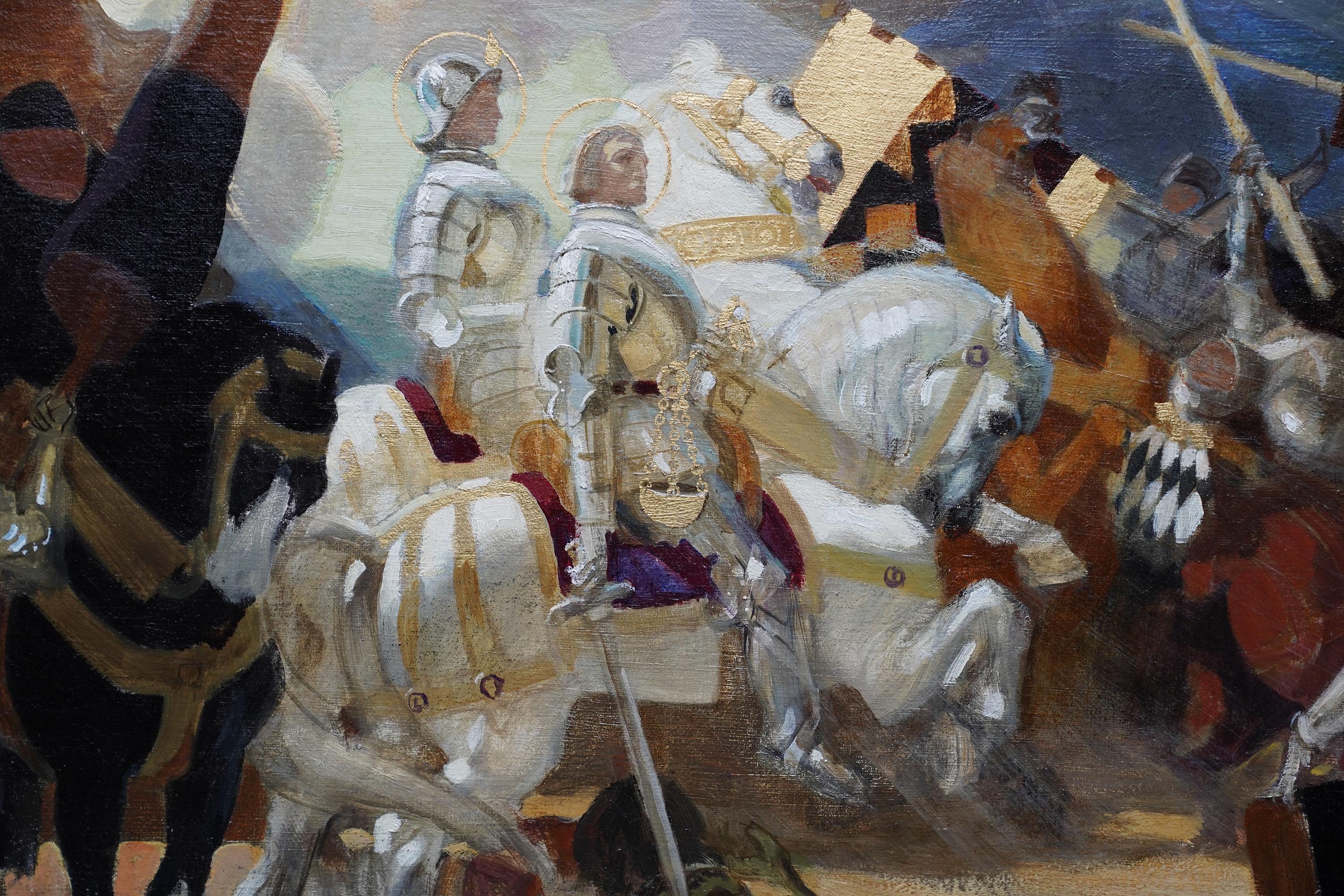 Cette remarquable peinture à l'huile religieuse britannique de l'époque édouardienne est l'œuvre du célèbre artiste Francis 
