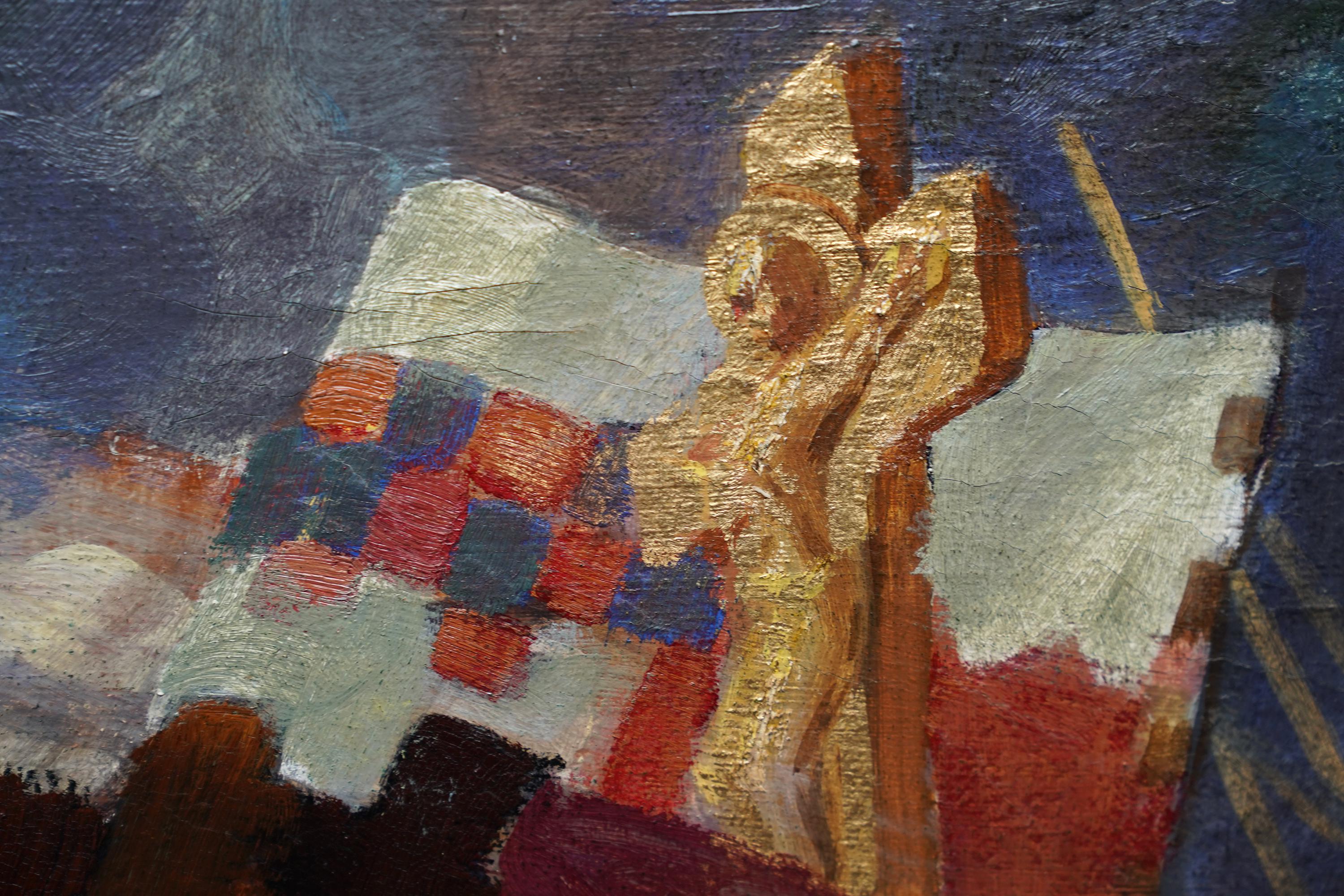 Onward Christian Soldiers - peinture à l'huile d'art religieuse édouardienne britannique de 1911  en vente 3