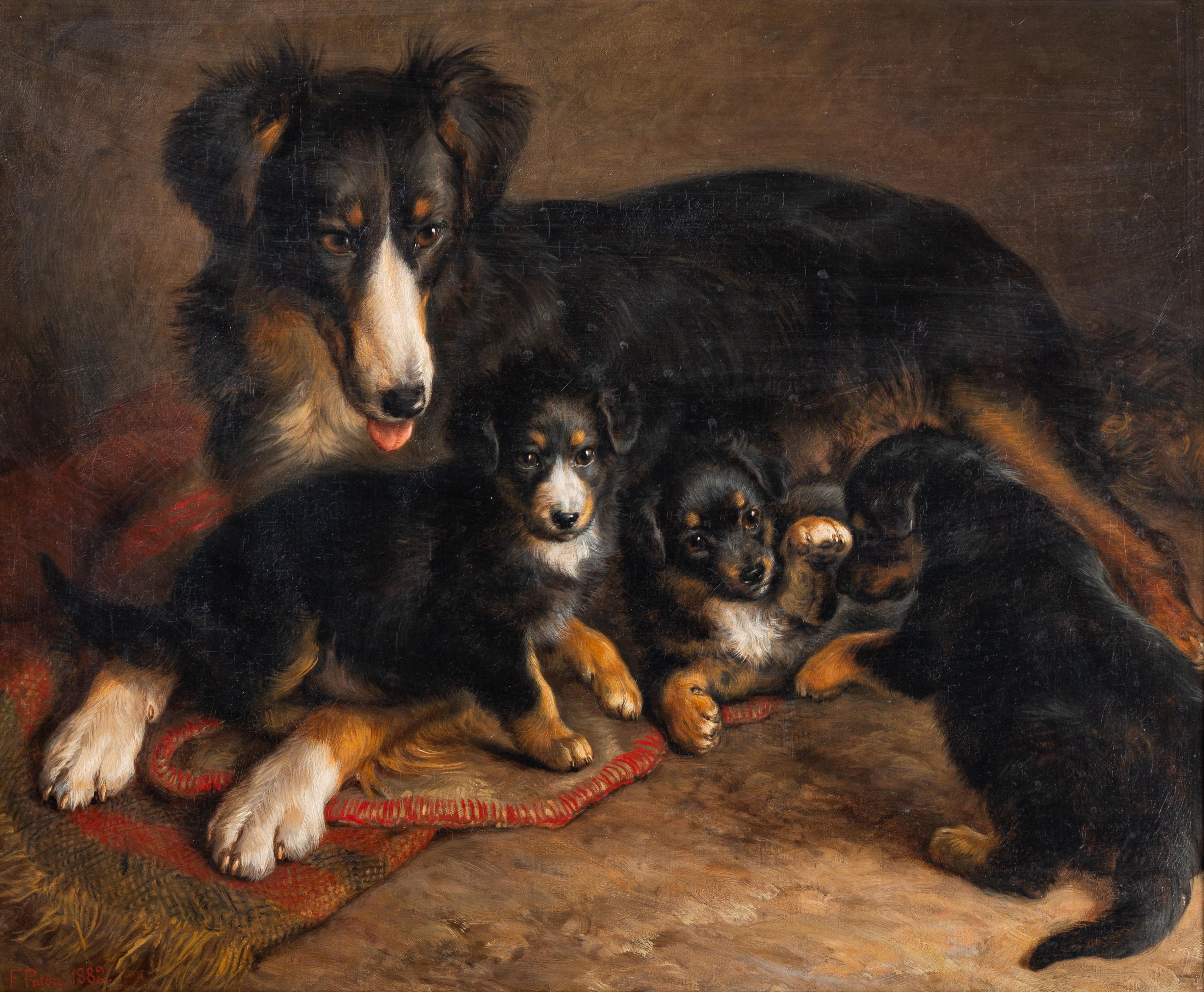 Both parent and guardian - Painting by Frank Paton