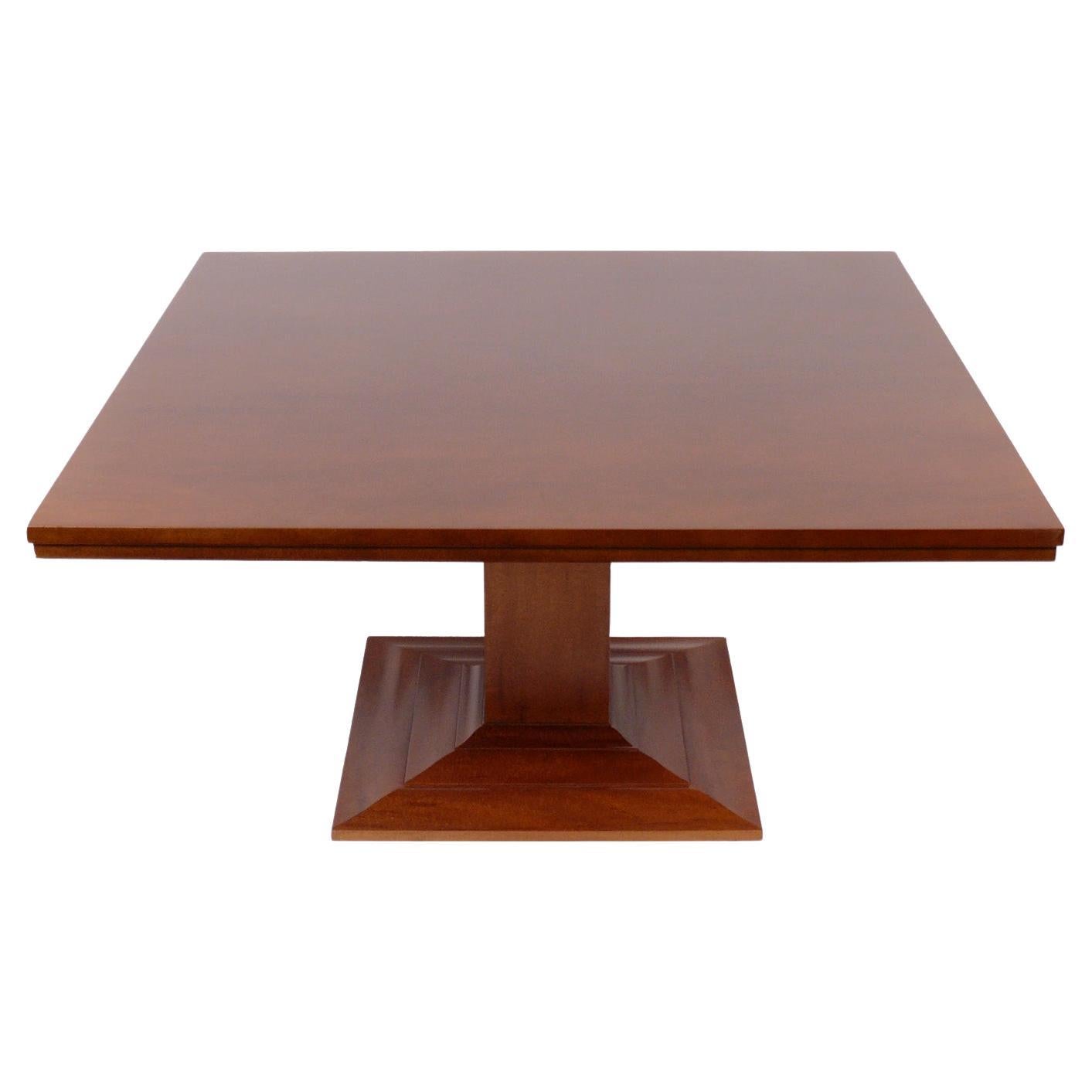 Frank Pollaro Custom Large Square Dining Table For Sale
