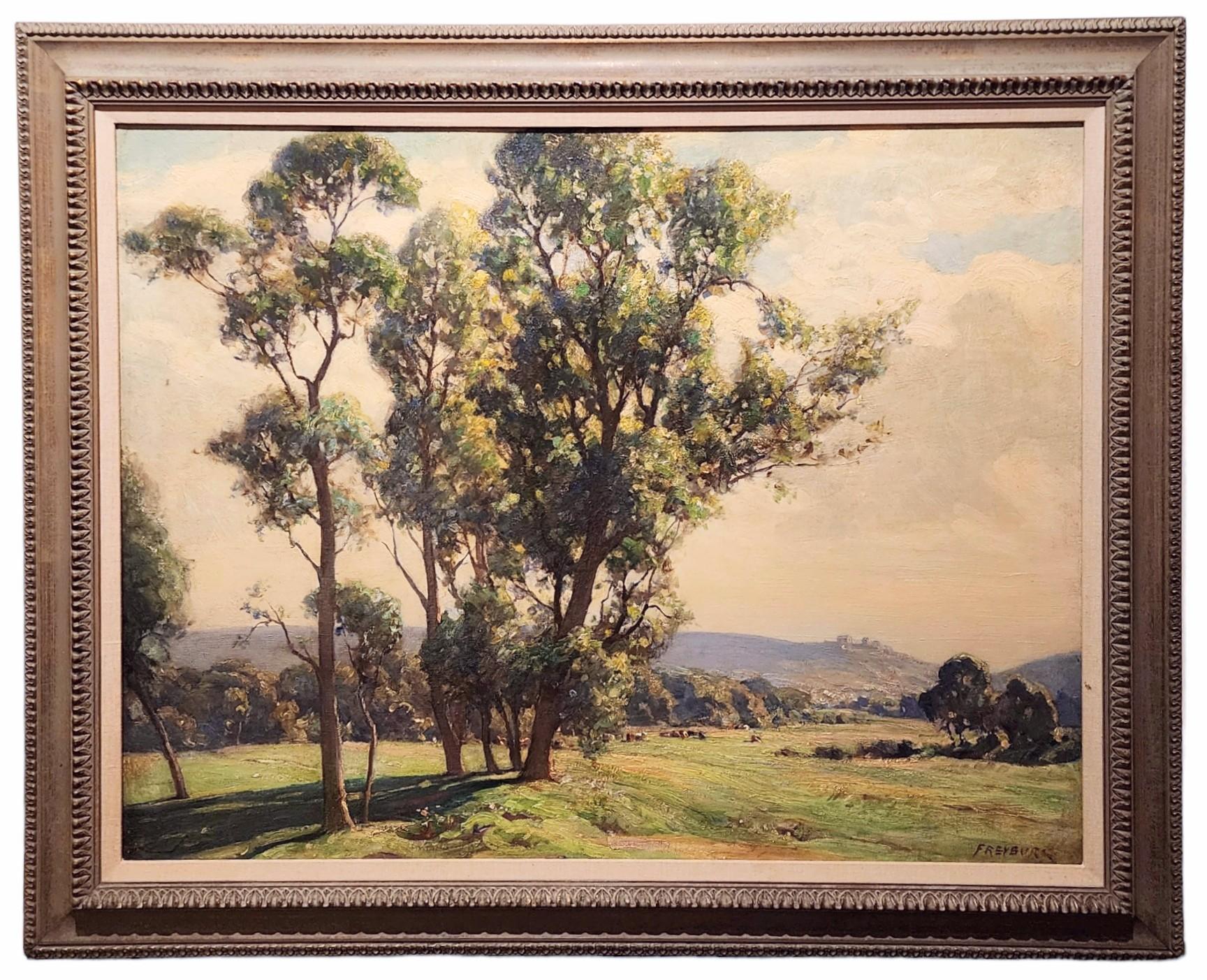 Frank Proschwitzry Freyburg Landscape Painting - English Countryside, Late 19th Century English Landscape