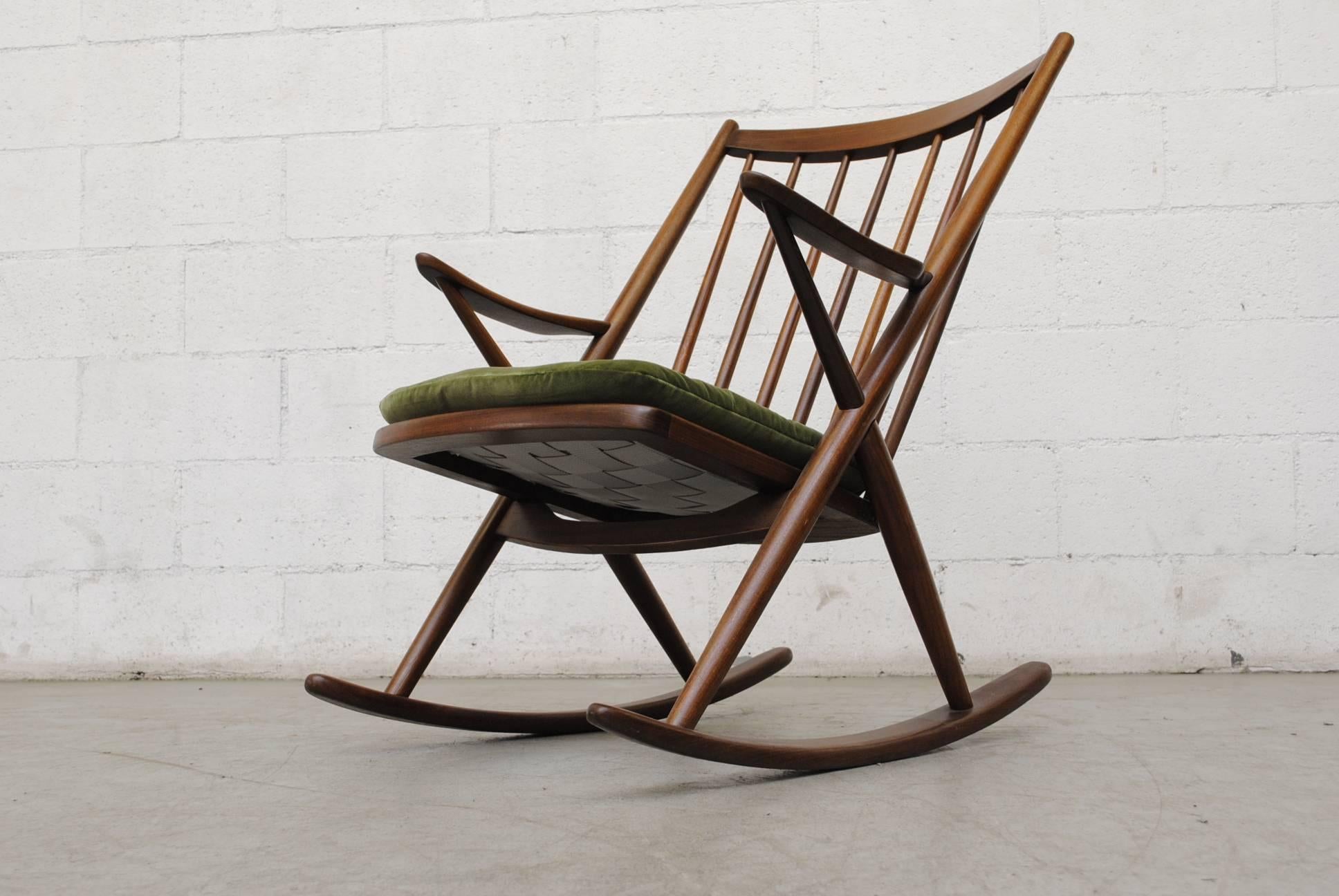 Frank Reenskaug for Bramin Møbler Danish Rocking Chair In Good Condition In Los Angeles, CA