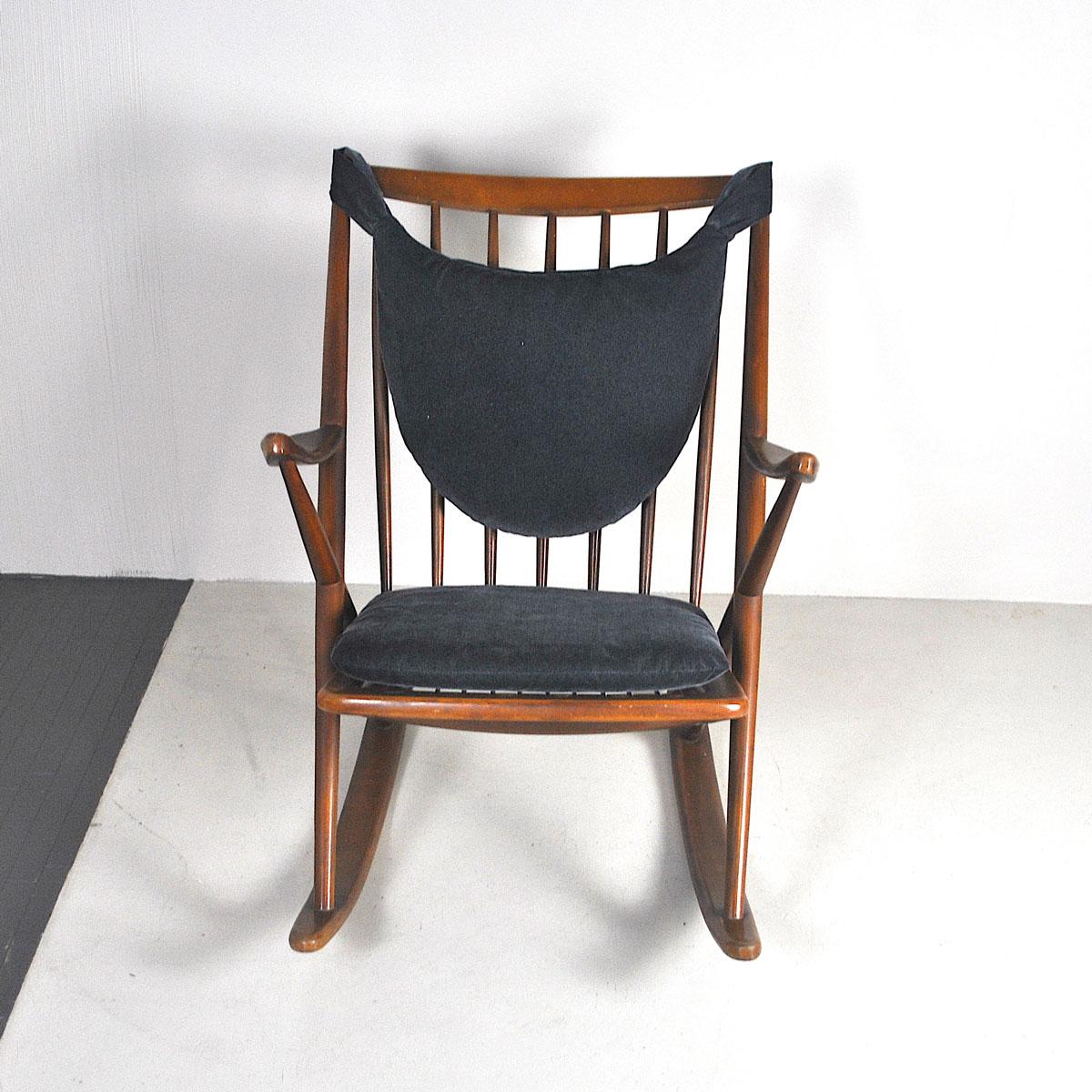 Mid-Century Modern Frank Reenskaug Rocking Chair, 1962, Denmark