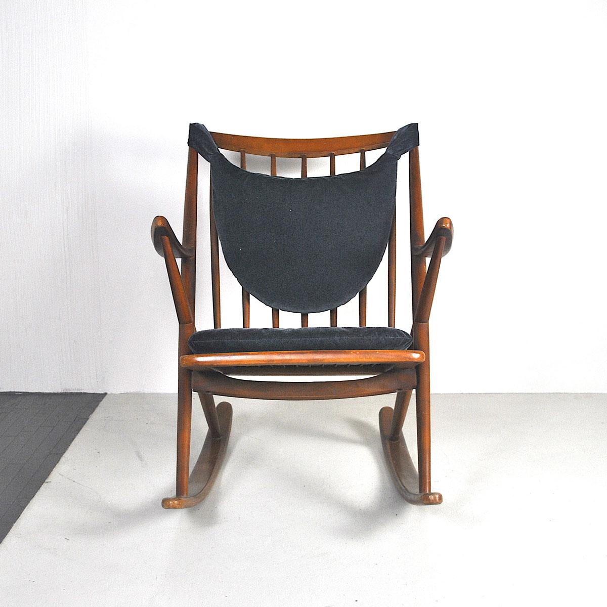 Frank Reenskaug Rocking Chair, 1962, Denmark In Good Condition In bari, IT