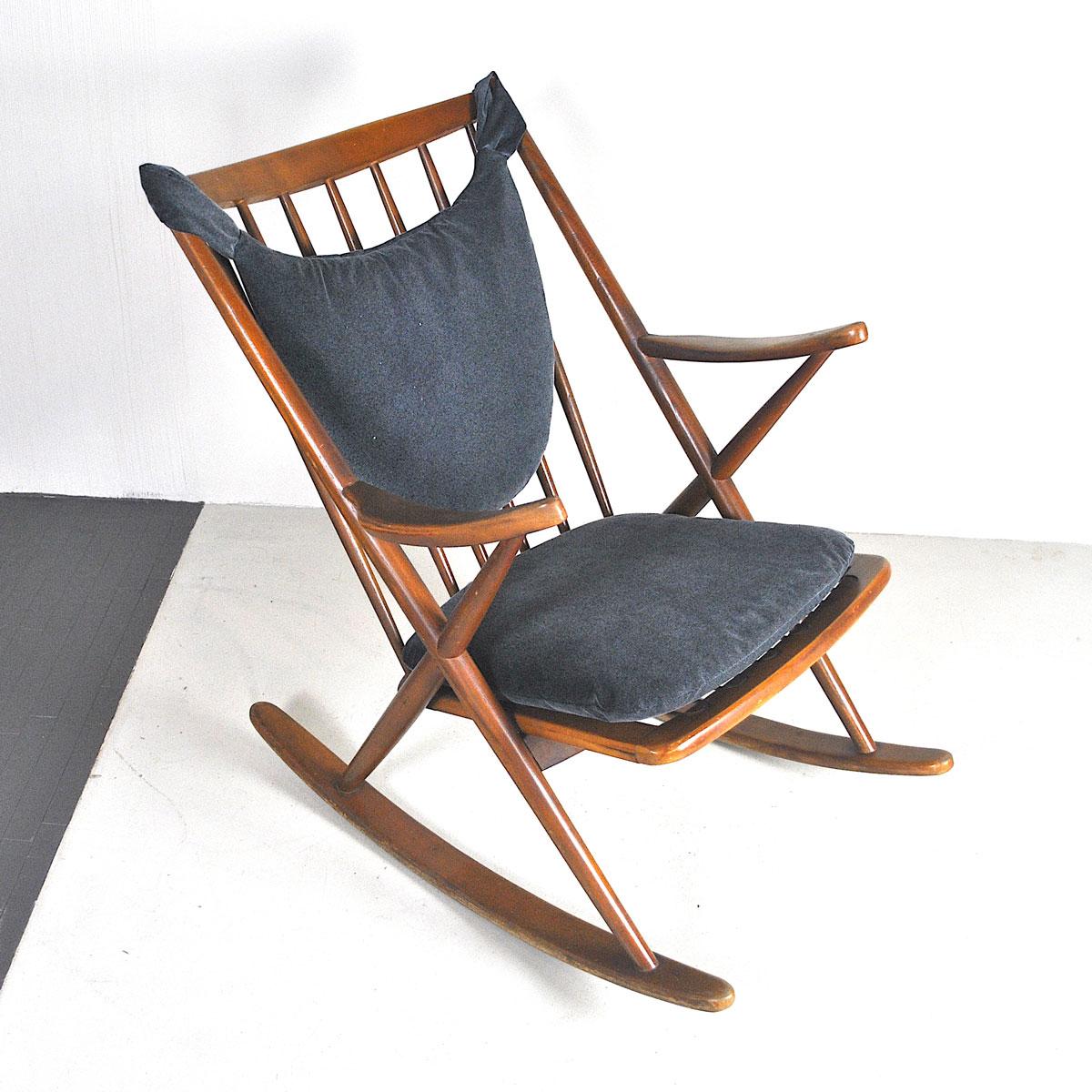 Teak Frank Reenskaug Rocking Chair, 1962, Denmark
