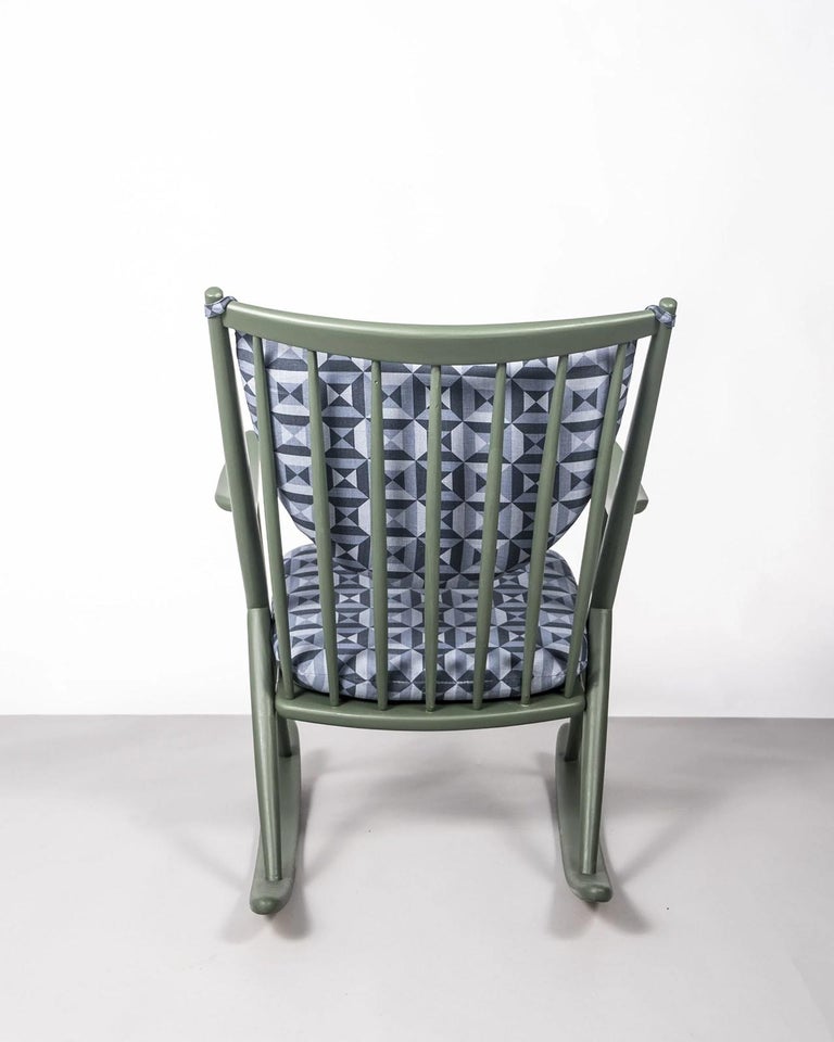 Mid-Century Modern Mid-Century Danish Rocking Chair for Bramin Møbler, 1958 For Sale