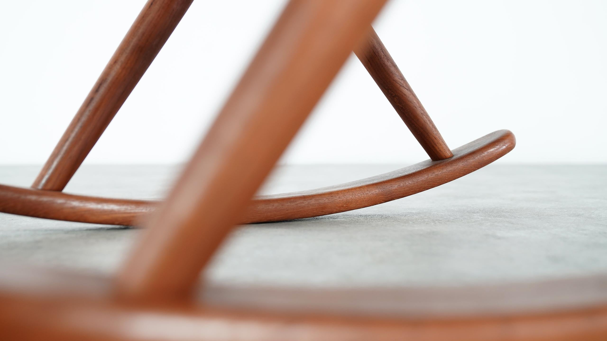 Frank Reenskaug, Teak Rocking Chair 1962 for Bramin, Denmark, Lounge Chair 6