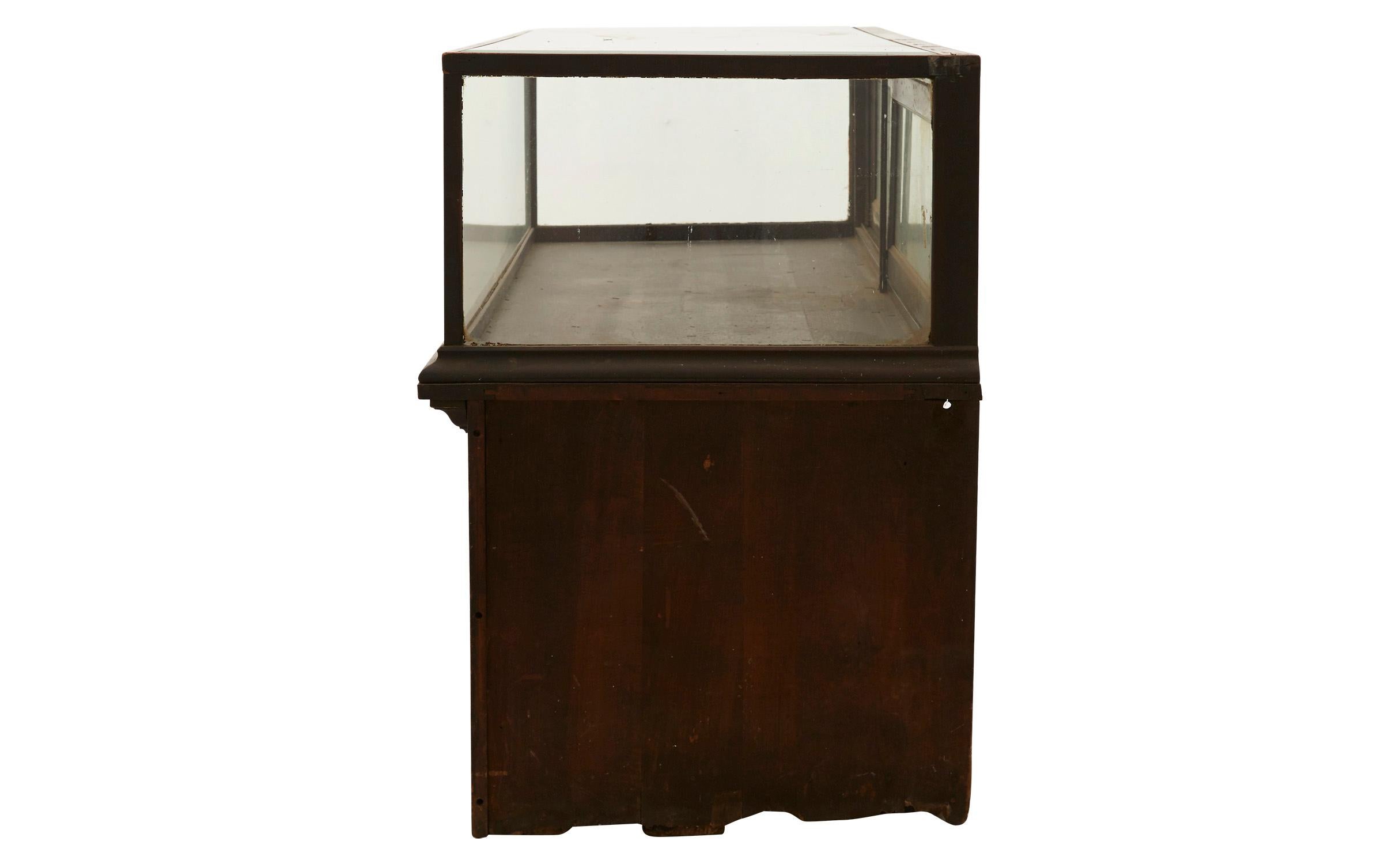 Art Deco Frank Rieder & Sons Display Case with Mirrored Back Panels For Sale