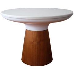 Frank Rohloff Marble Top Table with Pedestal Base, California Design 1960s