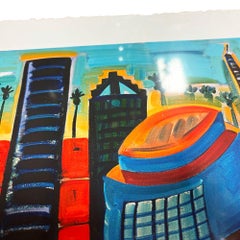 Frank Romero "Cheech's Downtown" Giclee Print Limited Edition Signed (9/190)