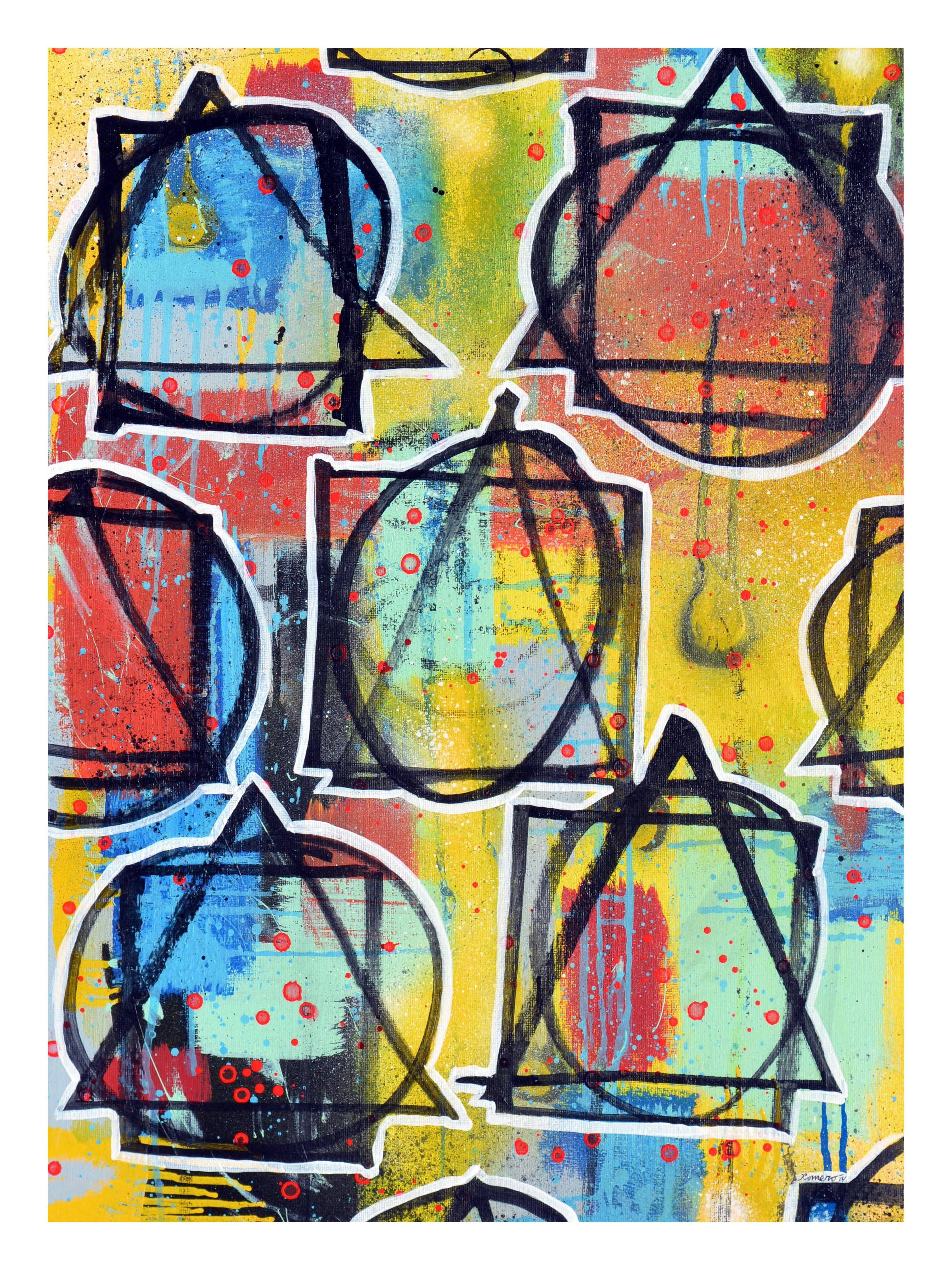 Abstrakt-expressionistischer Künstler „Future Code“ wurde 1985 in Aromas, Kalifornien, geboren