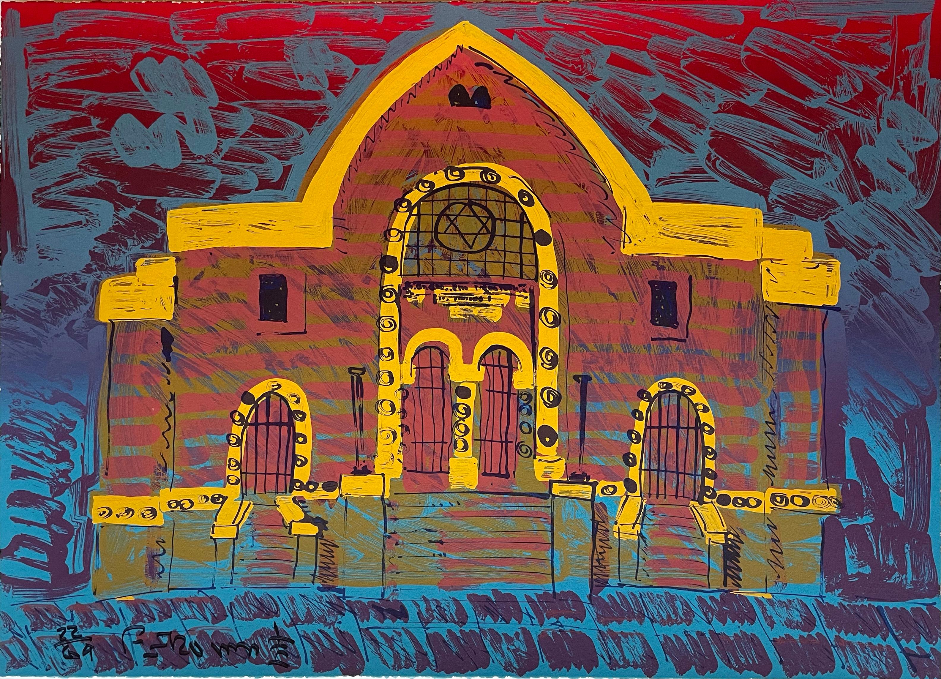 Breed Street Shul, by Frank Romero 1