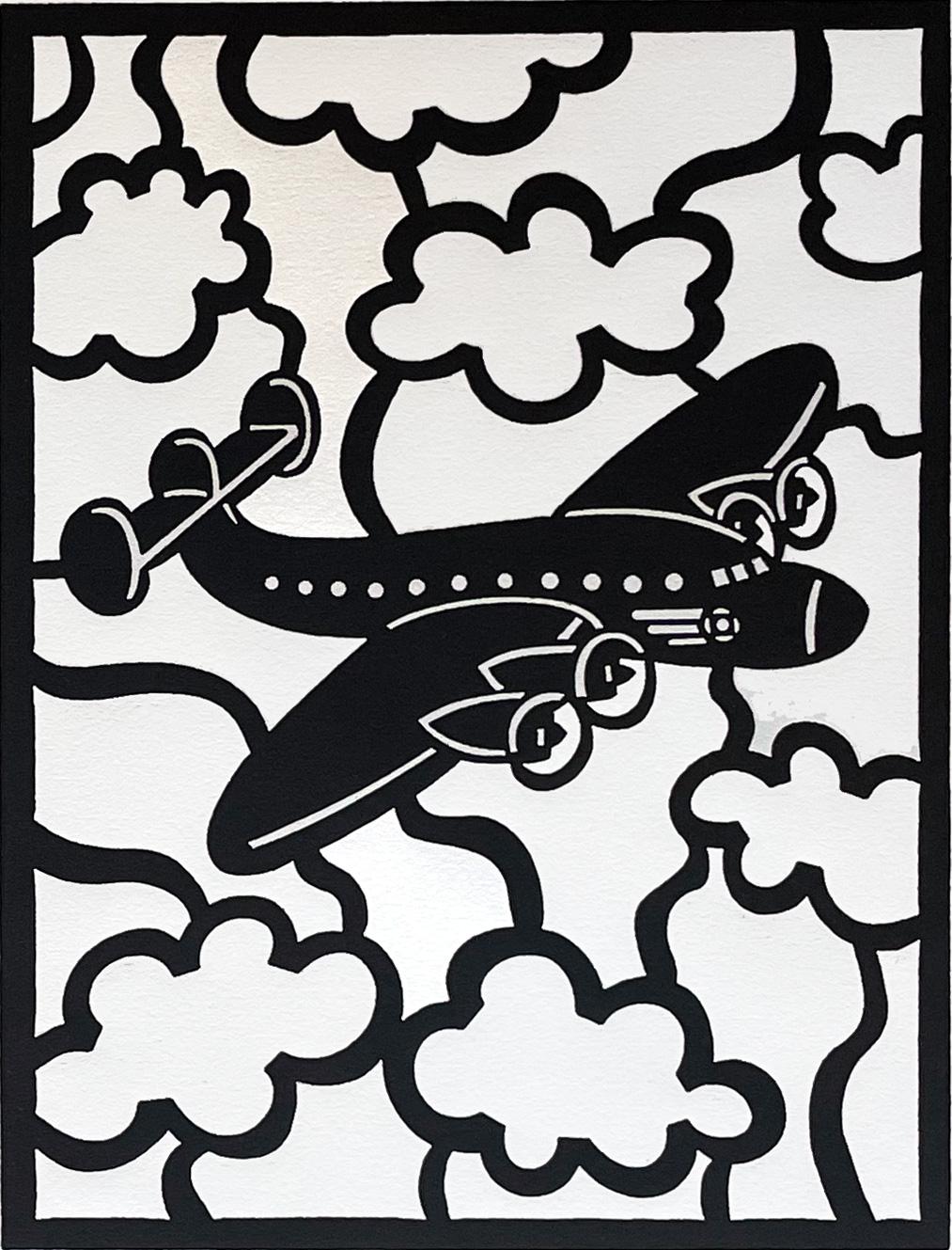 Vom Künstler signiert und betitelt, aus einer Auflage von 20 Stück. Dieser Holzschnitt ist eine kühne grafische Darstellung des Lockheed Constellation-Flugzeugs, das in Südkalifornien hergestellt wurde

Romero war in der ersten Einzelausstellung