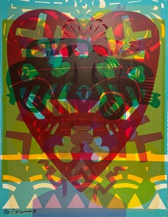 Corazon De Aztlan, by Frank Romero