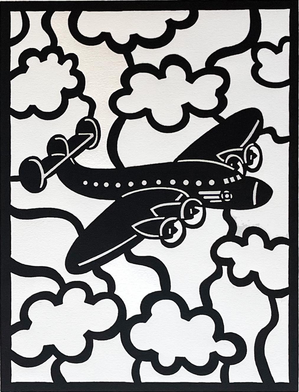 Firmado y titulado por el artista de la edición de 20. Esta xilografía es una audaz representación gráfica del avión Lockheed Constellation, que se fabricó en el sur de California

Romero participó en la primera exposición individual de un artista