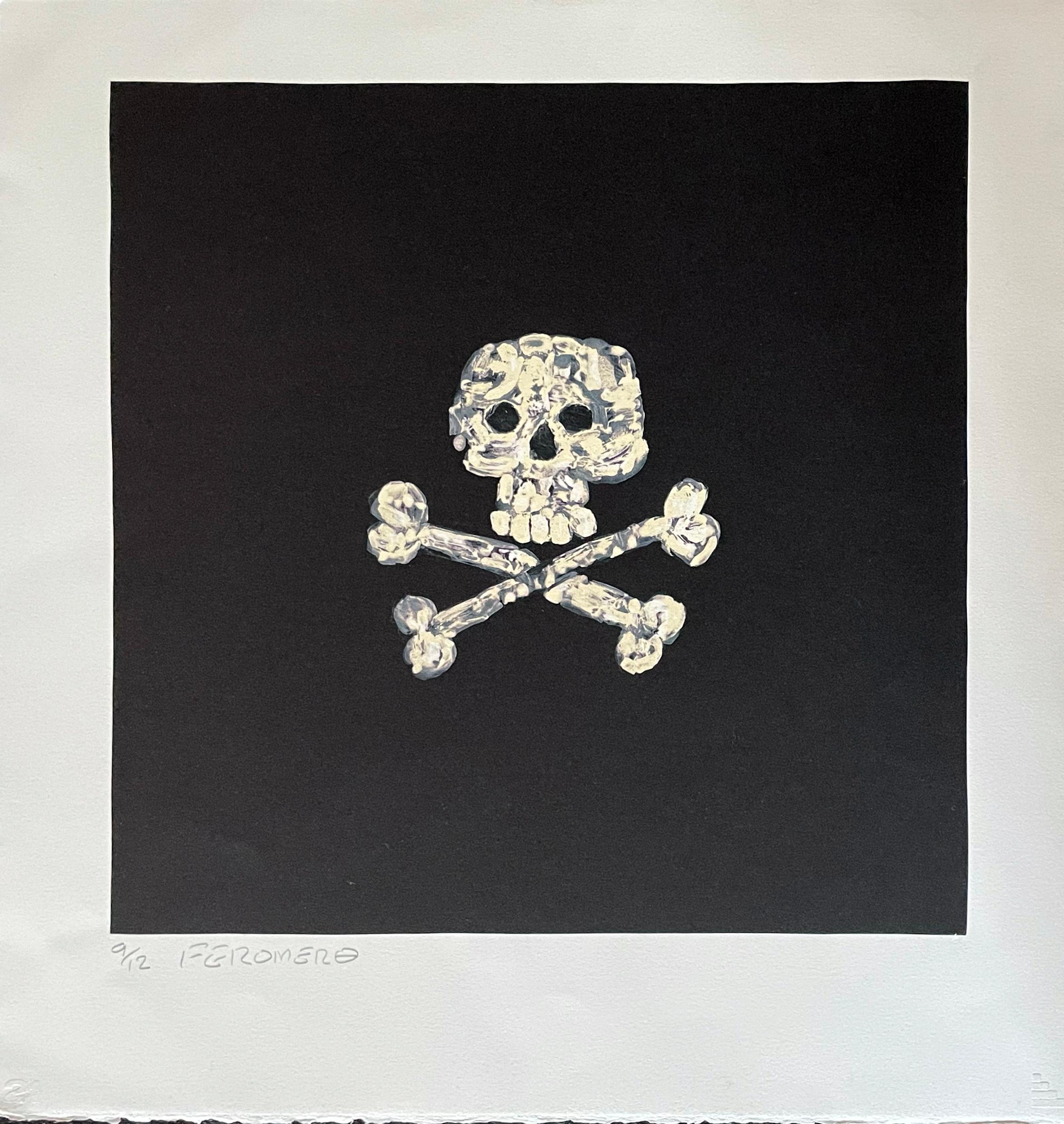 Skull and Cross Bones. by Frank Romero For Sale 1