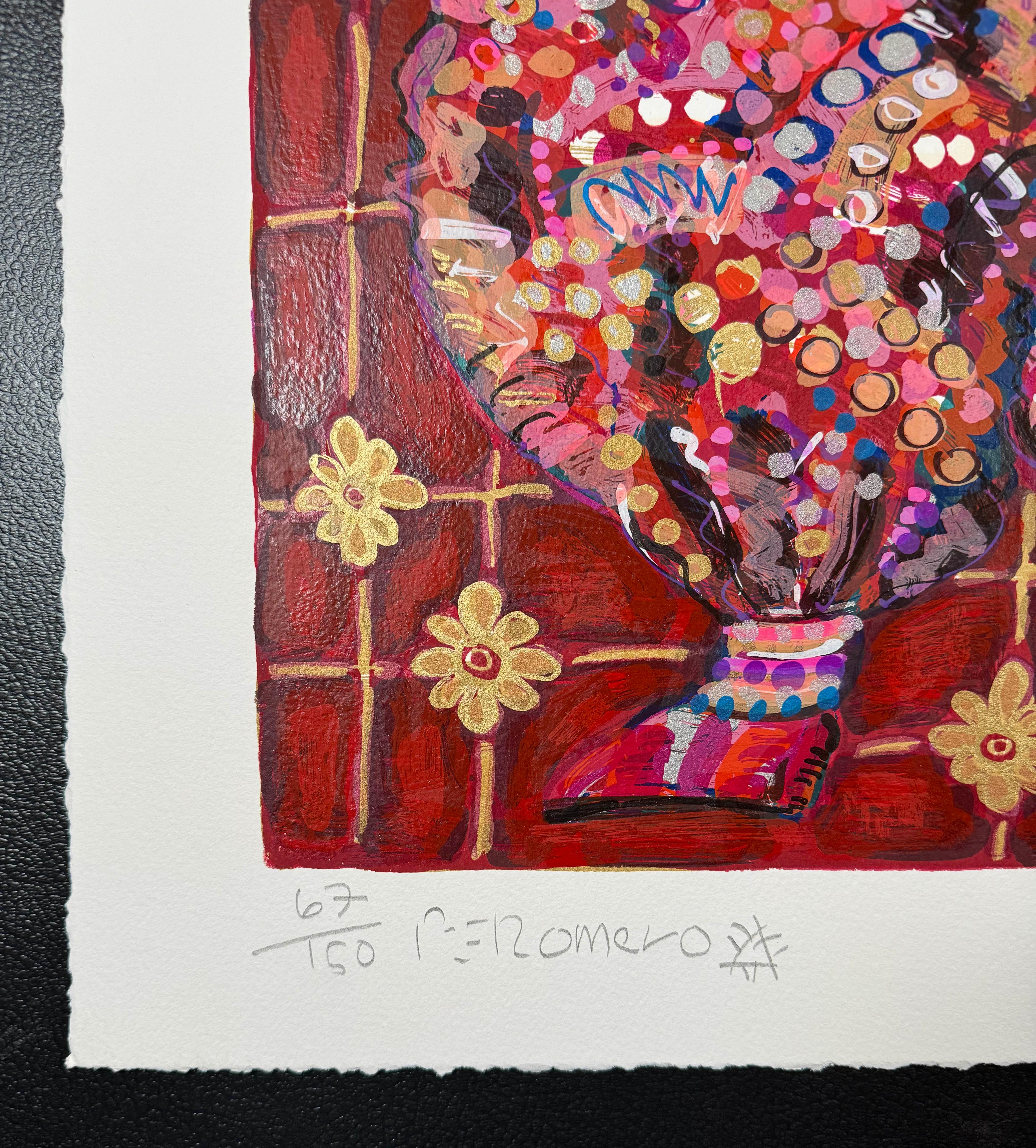 Reisen in Indien (Zeitgenössisch), Print, von Frank Romero