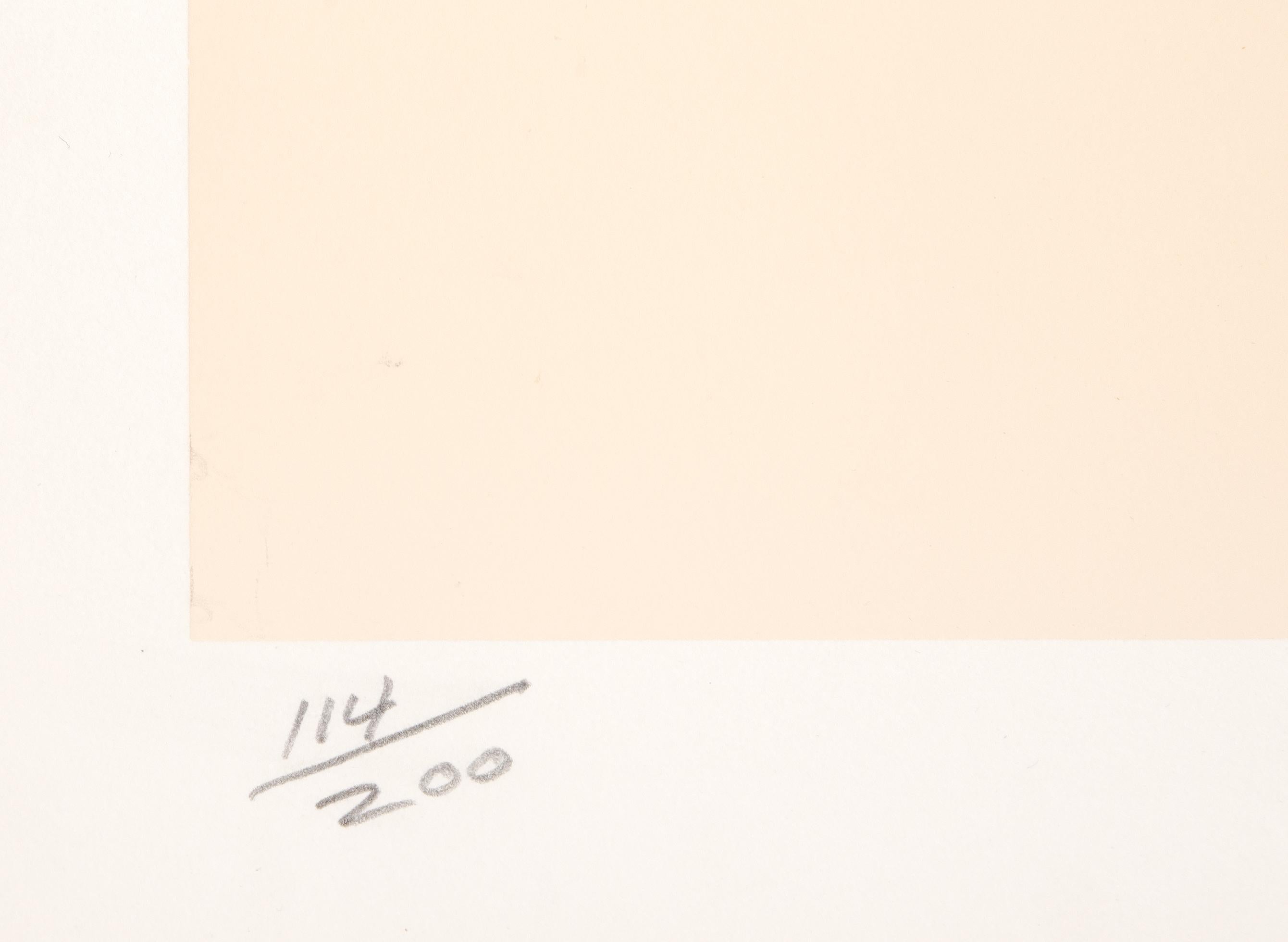 Abstract Composition I, Minimalist Abstract Screenprint by Frank Roth For Sale 2