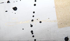 Untitled I, collage abstrait et acrylique sur papier de Frank Rowland